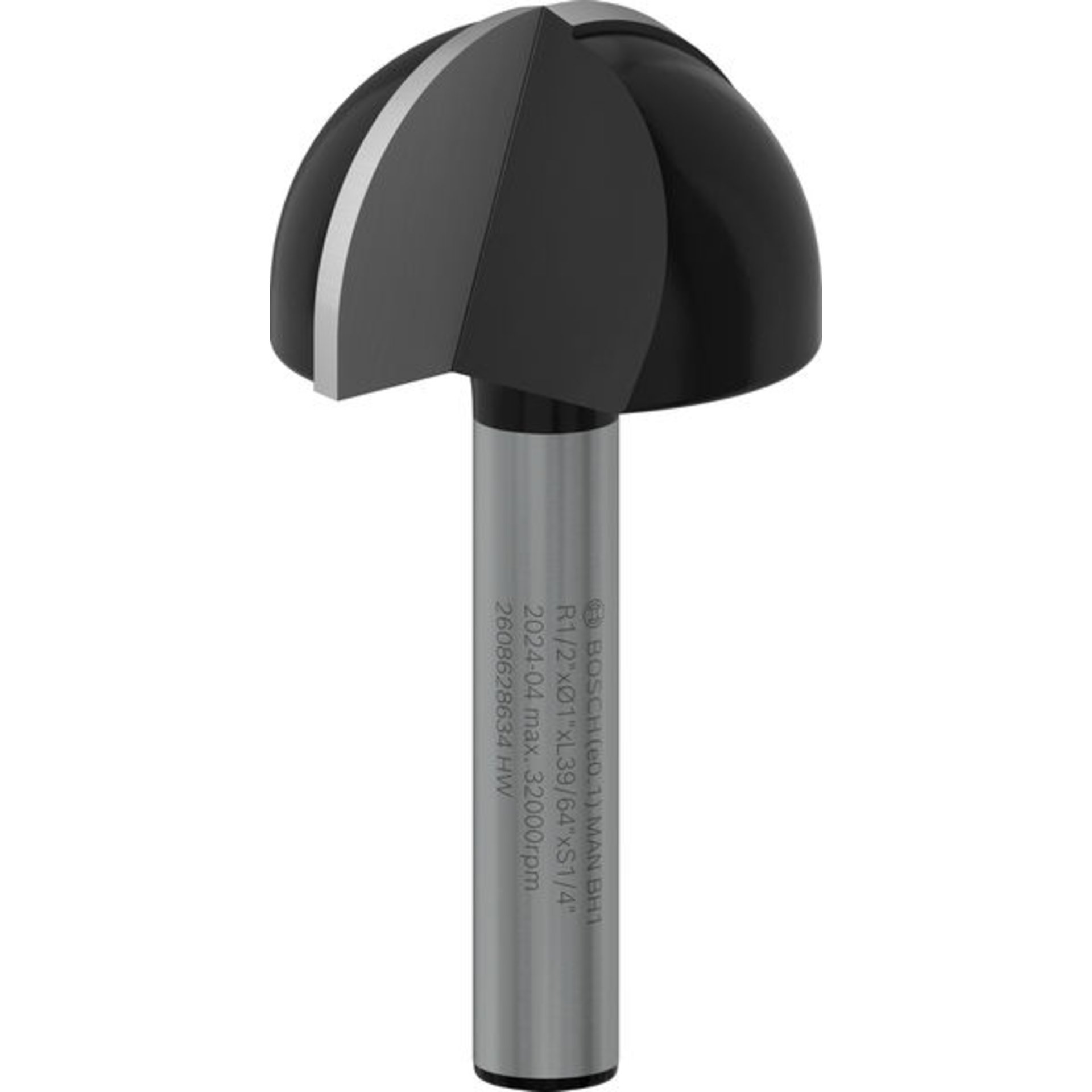 PRO Hohlkehlfräser, R 1/2", S 1/4"