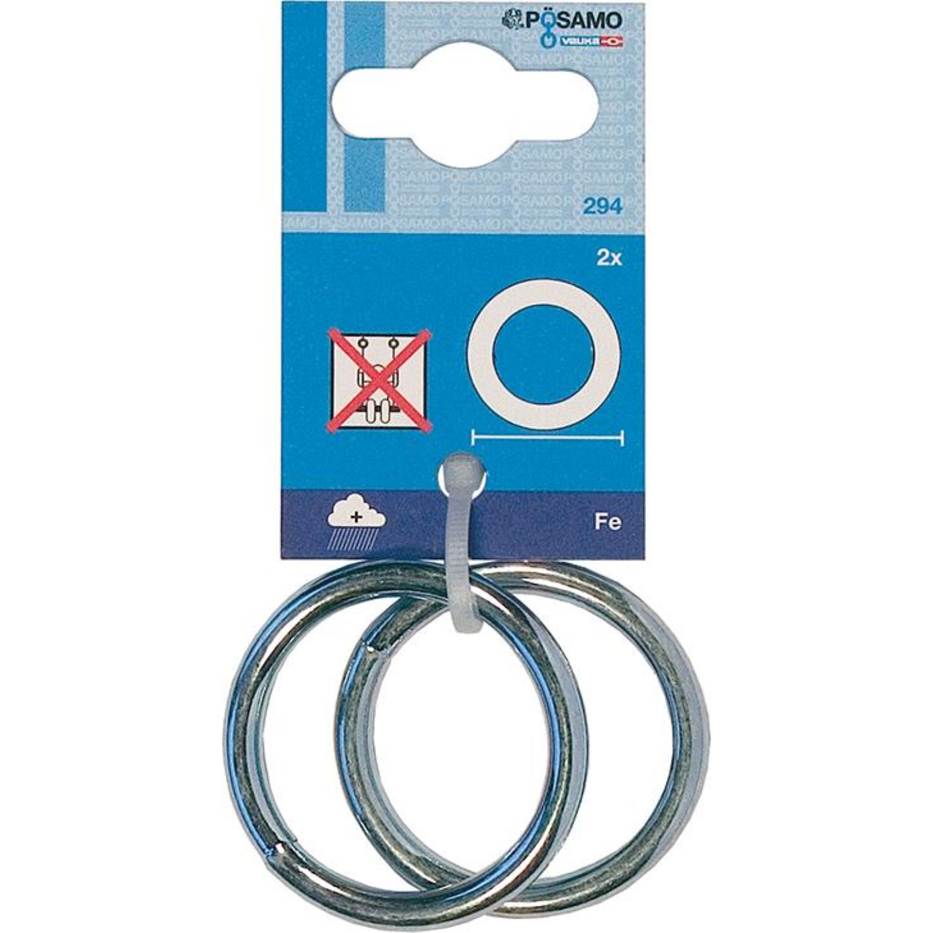 Ring geschweißt Zn (SB) 5,0mm, Innen-Ø 35mm a 2 PÖSAMO