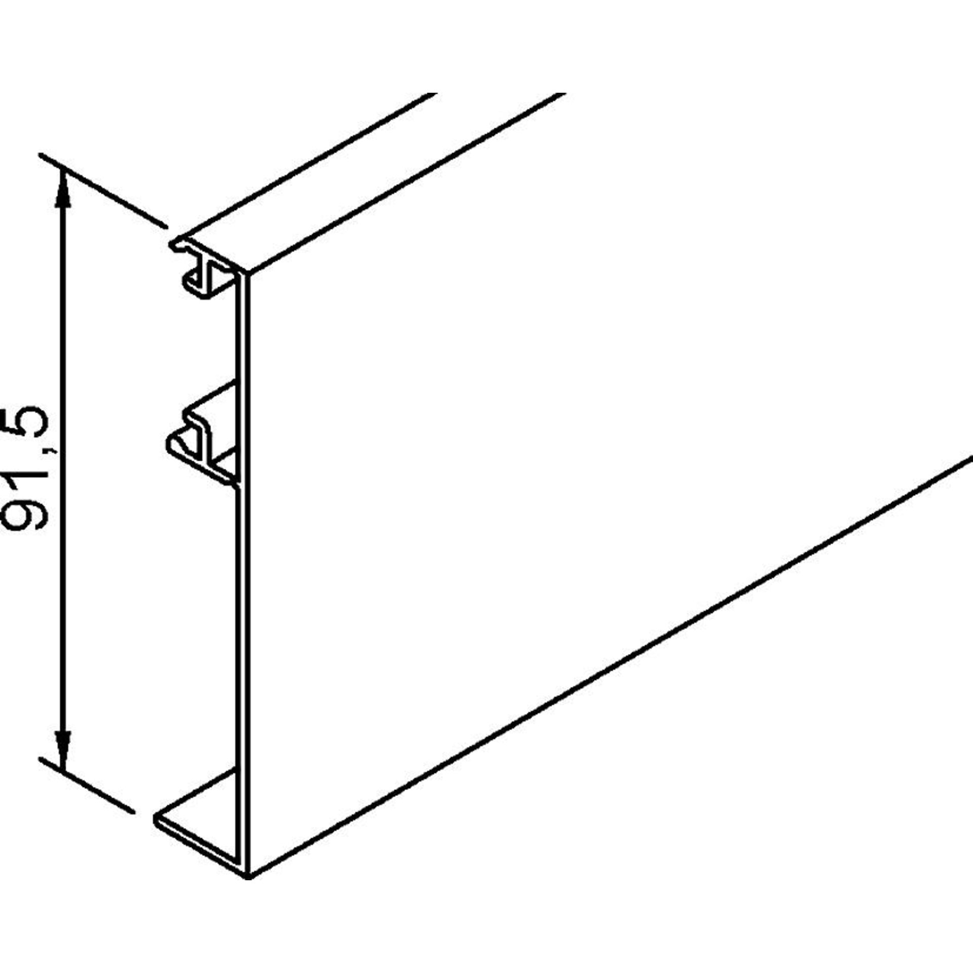 Blende z. Klipsen für Glastüren, 1700, EV1