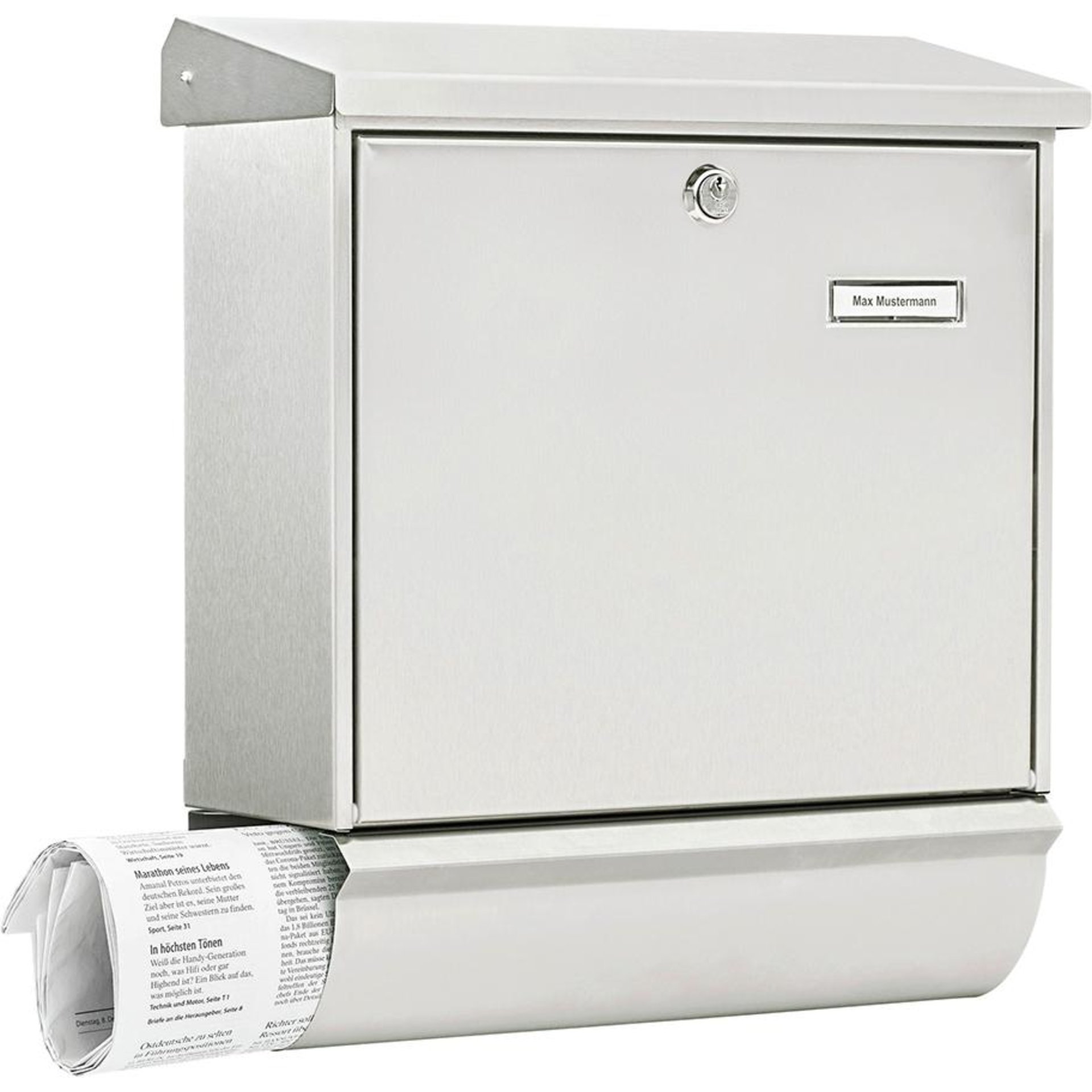 Briefkasten Comfort-Set Edelstahl BURG WÄCHTER
