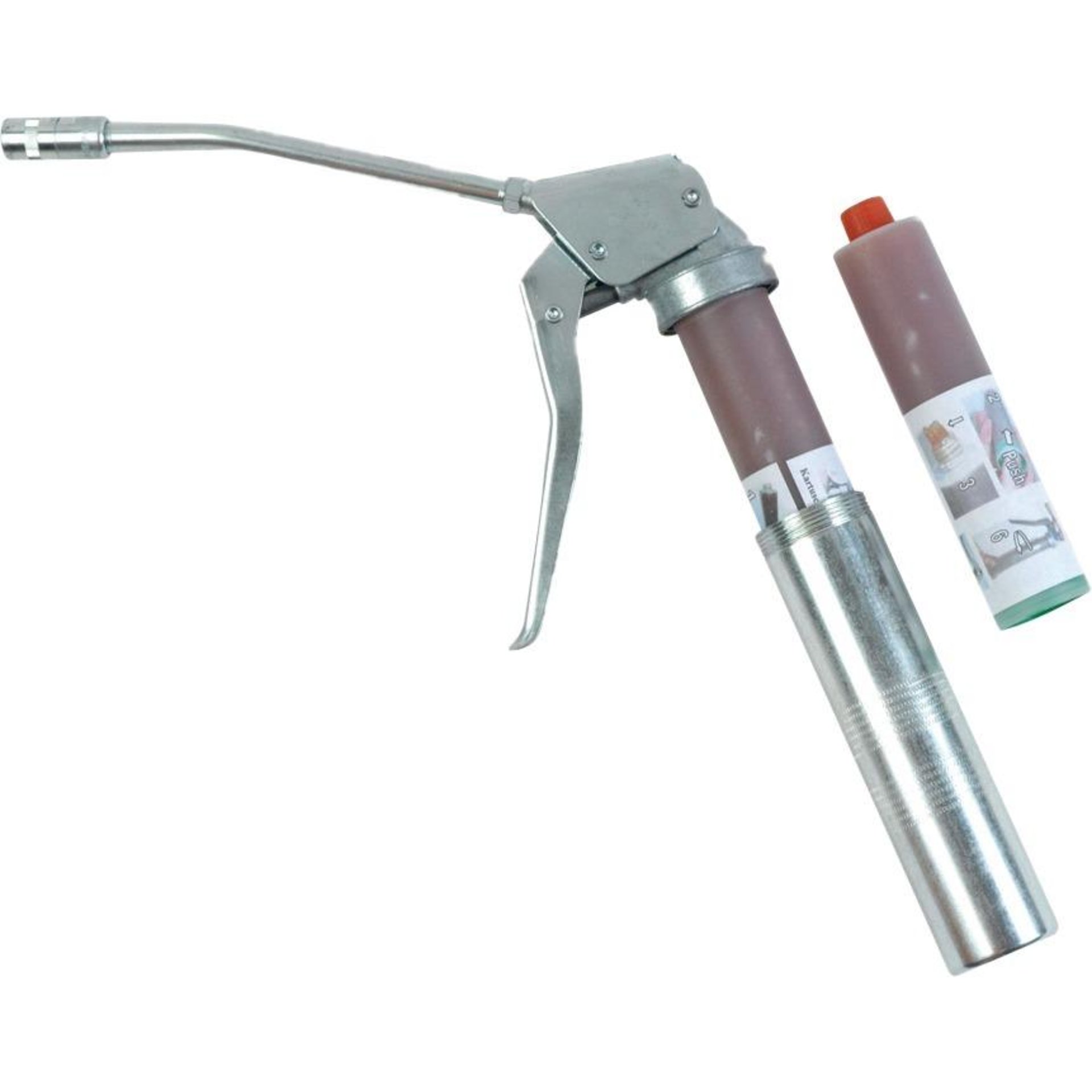 Einhandfettpresse PEP 200/D für 100g Fette inkl. 2 Fettkartusche mit Düsenrohr