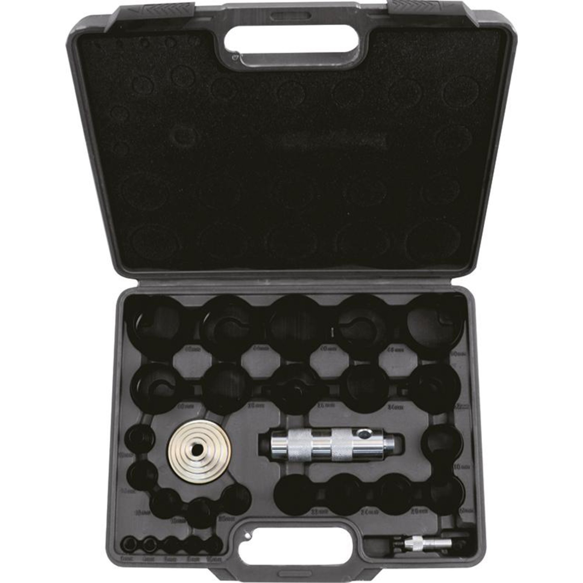 Locheisen-Satz 17tlg. 3-30mm im Kunststoffkoffer FORTIS