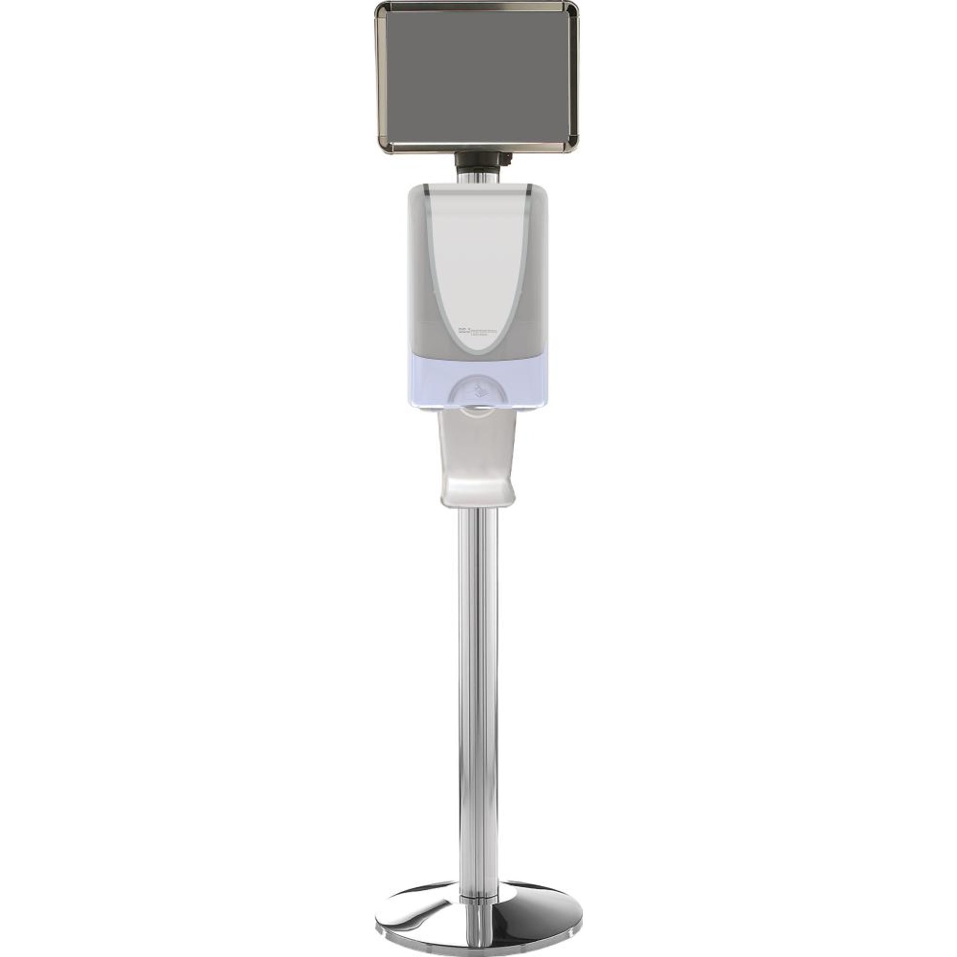 Spendersäule CHROM f. 1,2 l TF Kartuschen Ohne Spender u. Schale Internat. Systeme (PR)