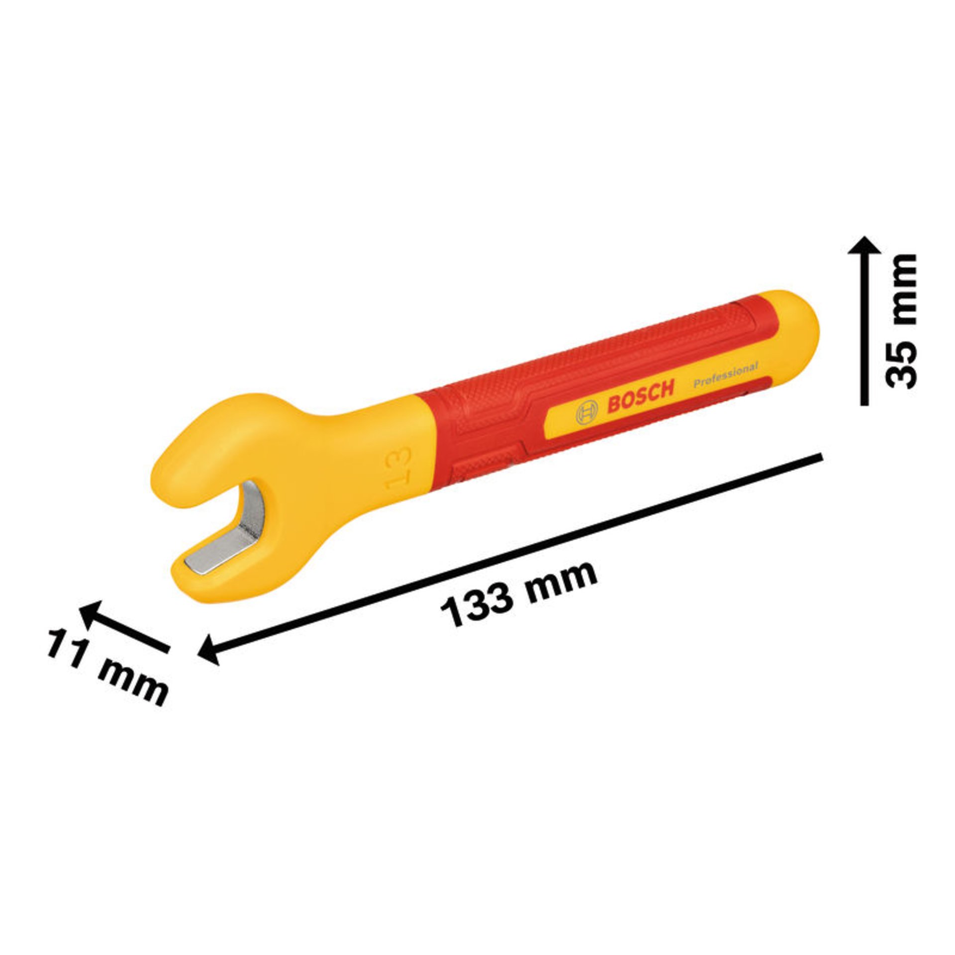 VDE Einmaulschlüssel, 13 mm