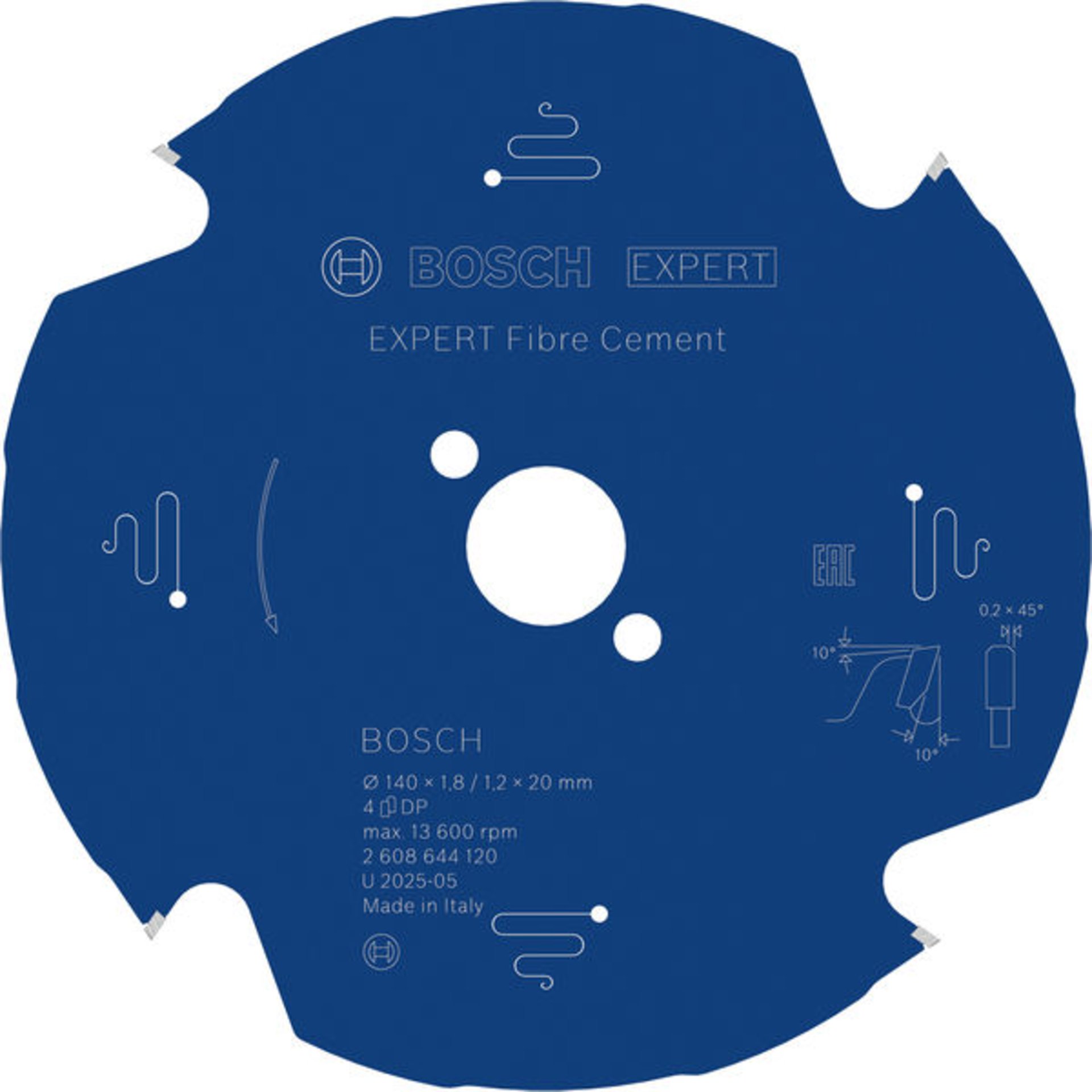 EXPERT Fibre Cement Kreissägeblatt, 140x1,8/1,2x20 mm, Z4