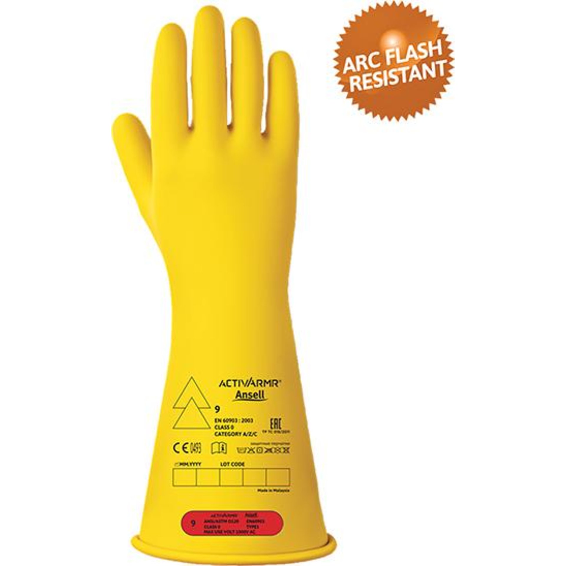 Isolierhandsch. ActivArmrKat.III, gelb/gelb RIG014Y, Gr. 10 Ansell
