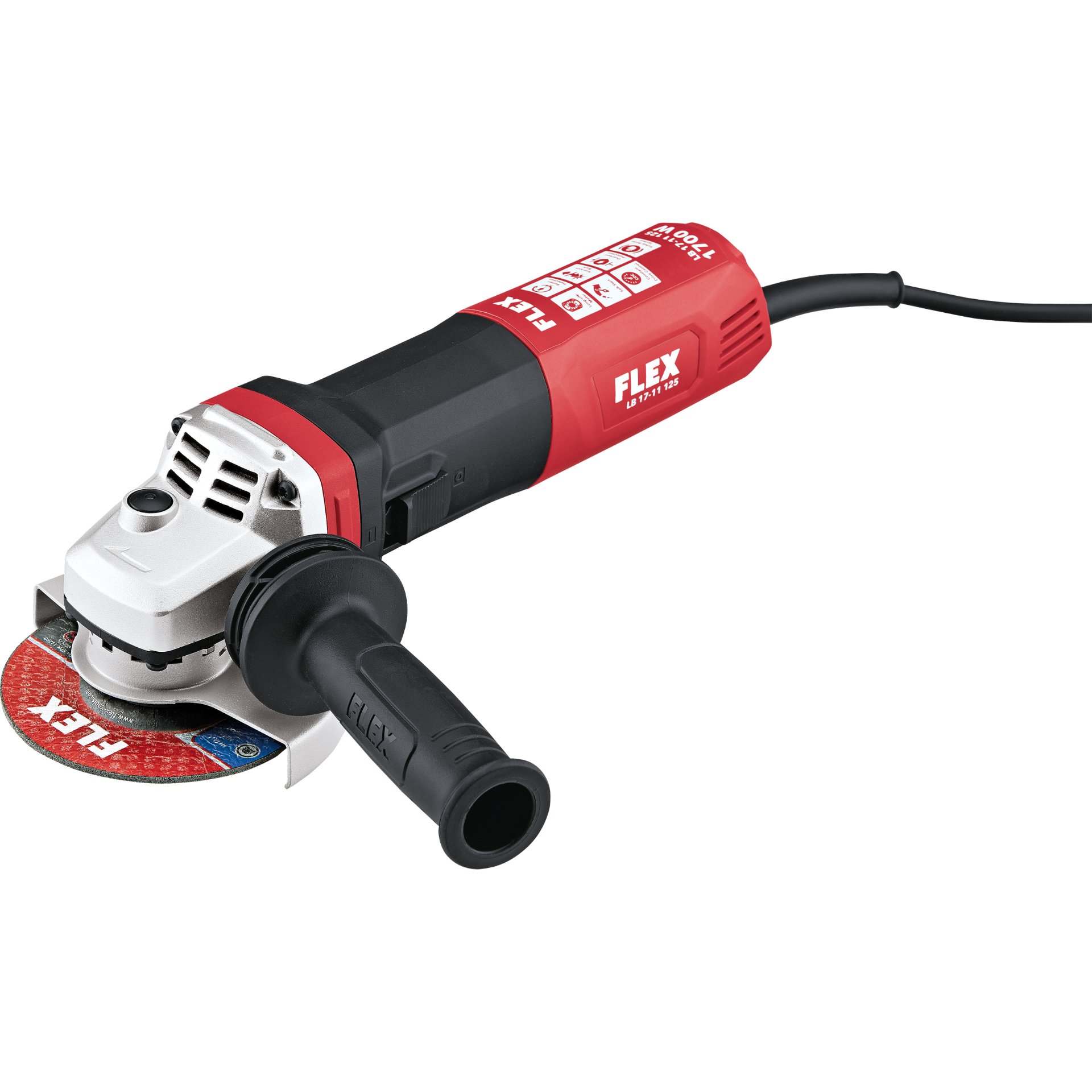 1700 Watt Winkelschleifer mit Bremse, 125 mm