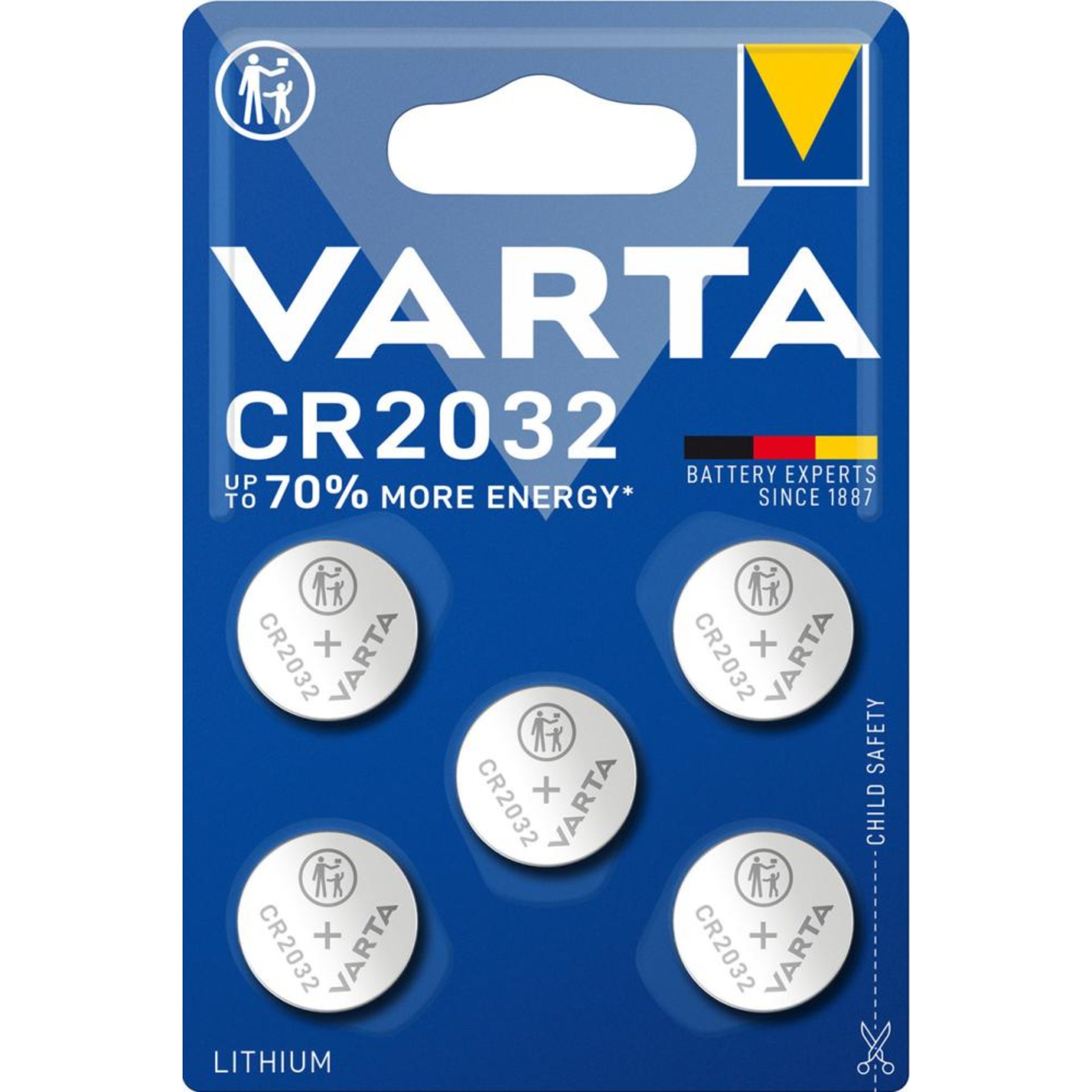 Batt.ELECTRO.CR2032 5er Blister VARTA
