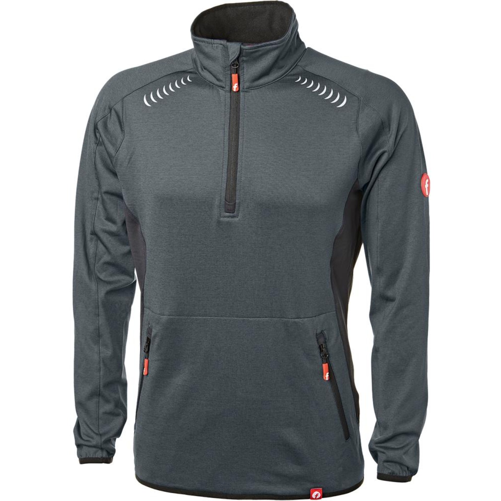Tech-Fleecepullover grau/schwarz meliert Gr. 2XL Fortis Elements