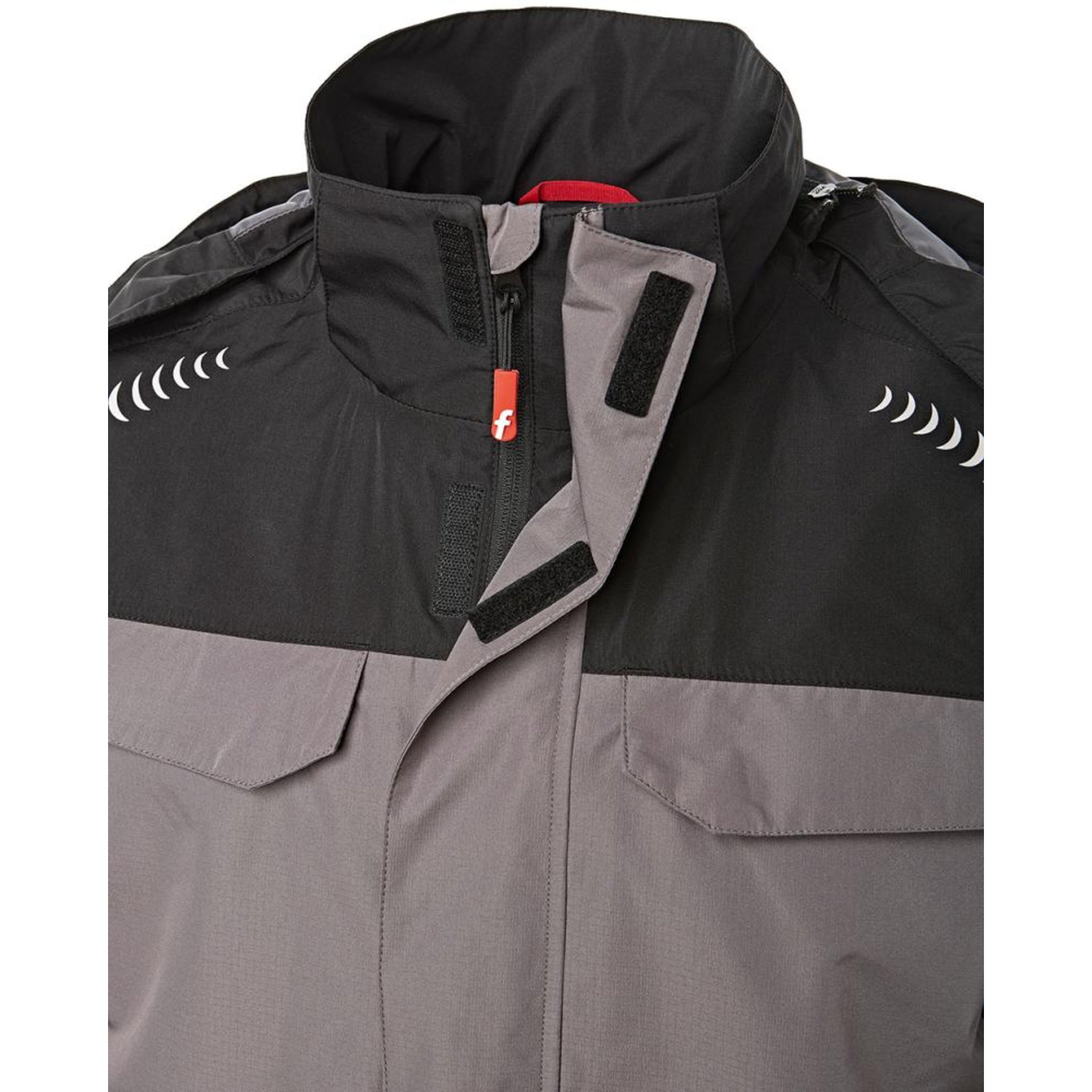 Regenjacke Plus grau/schwarz Gr. 2XL Fortis Elements