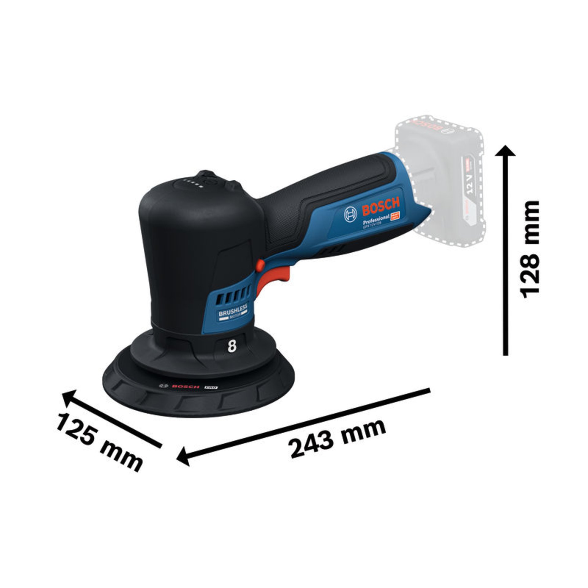 Polierer GPX 12V-125