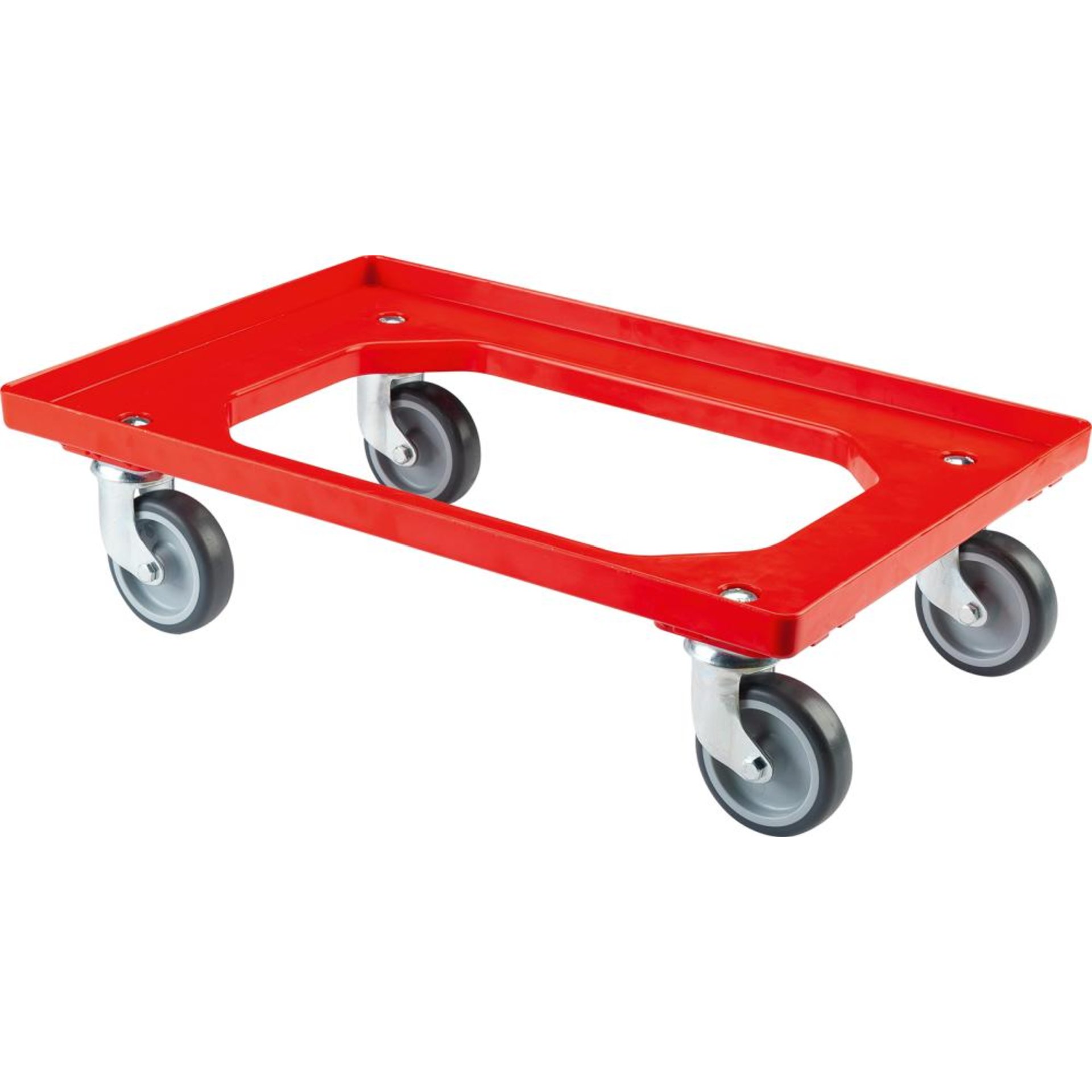 Allzweckrollersammler T.-ROLLER mit Platte, TK 250kg TPR, rot