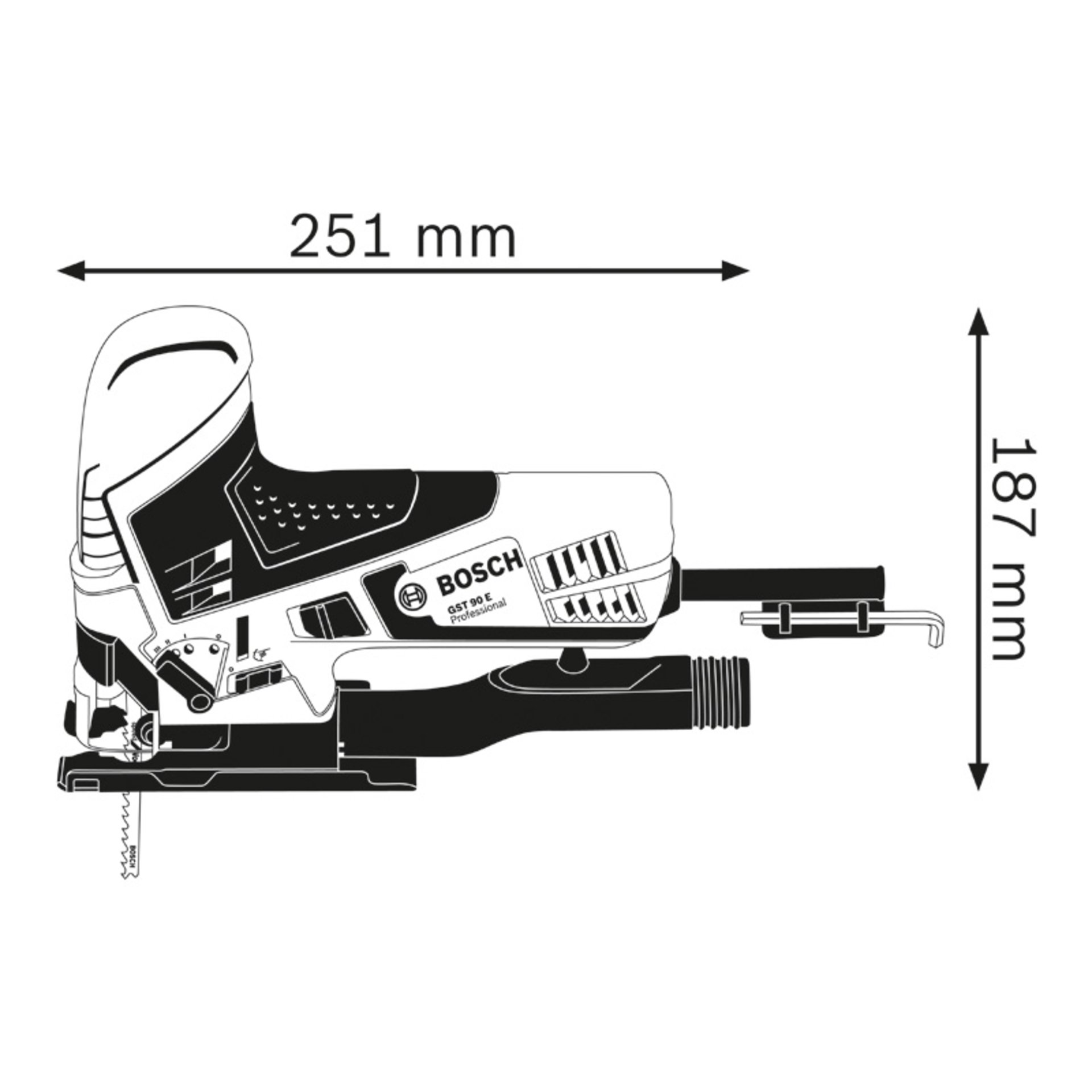 Stichsäge GST 90 E im Handwerkerkoffer