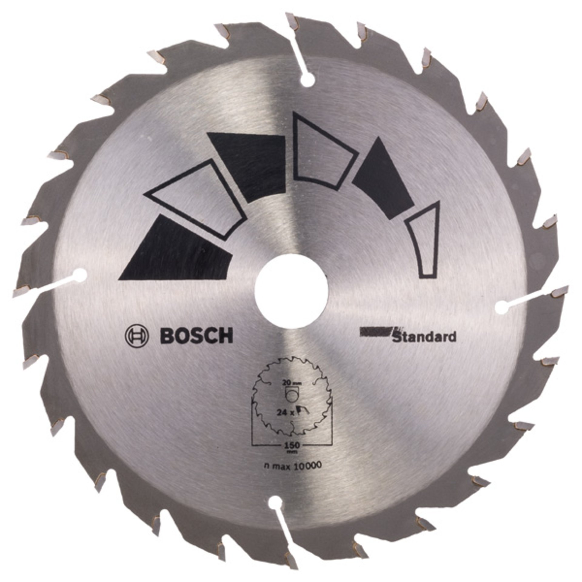 Kreissägeblatt STANDARD D= 150 mm, Bohrung= 20 mm, Z= 24