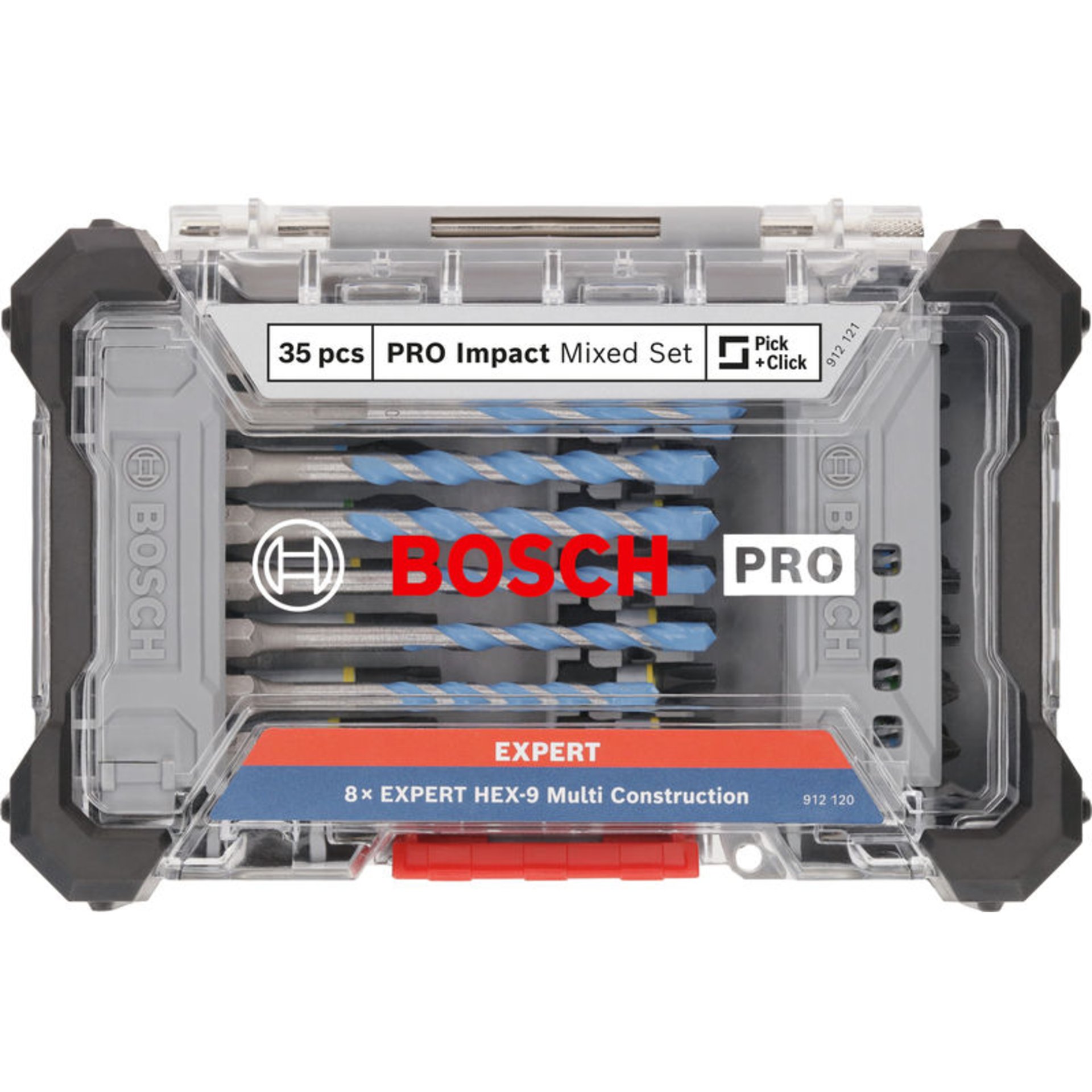 PRO Impact Schrauberbits und Multi Construction Bohrer Set, 35-tlg.