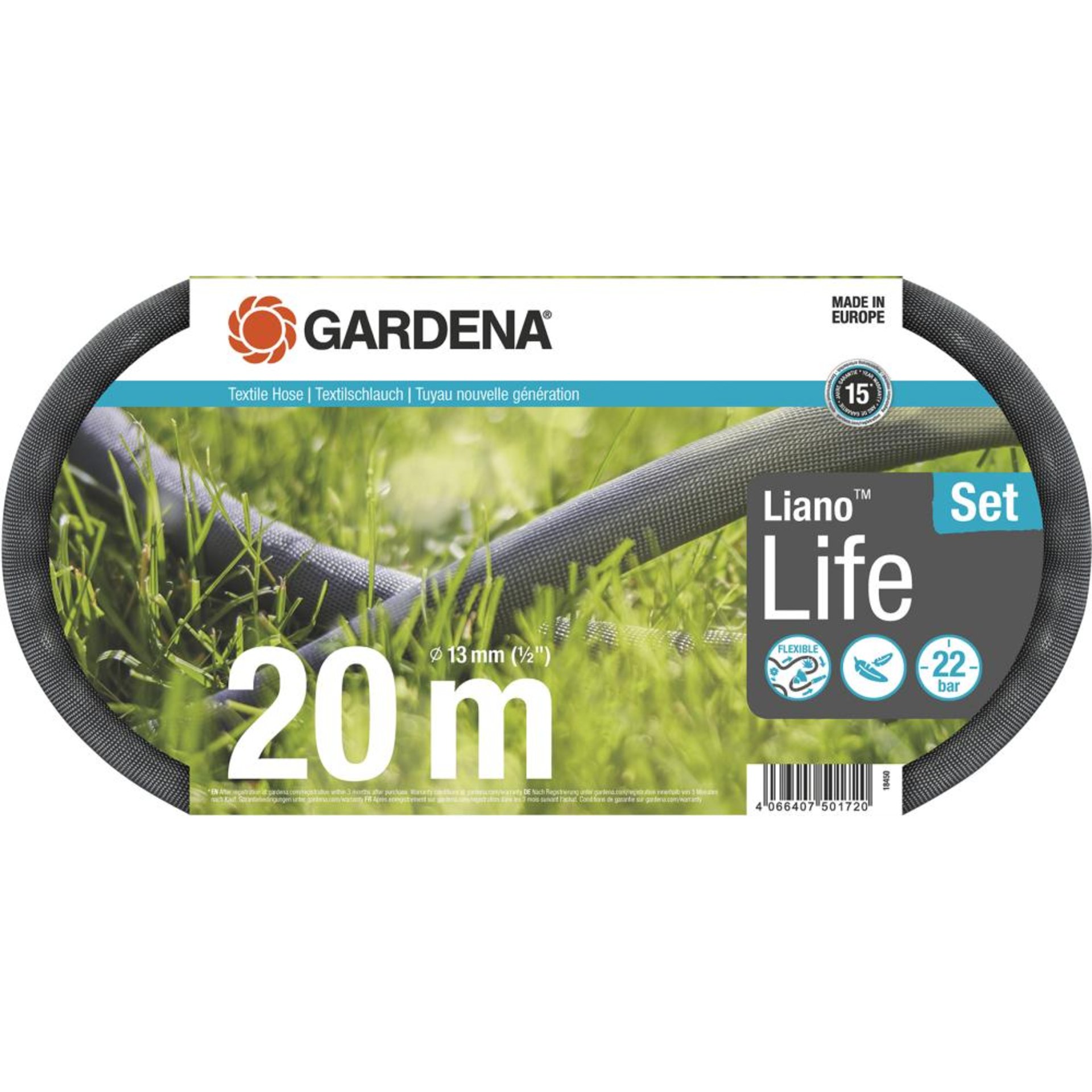 Textilschlauch Liano Life 1/2" 10m