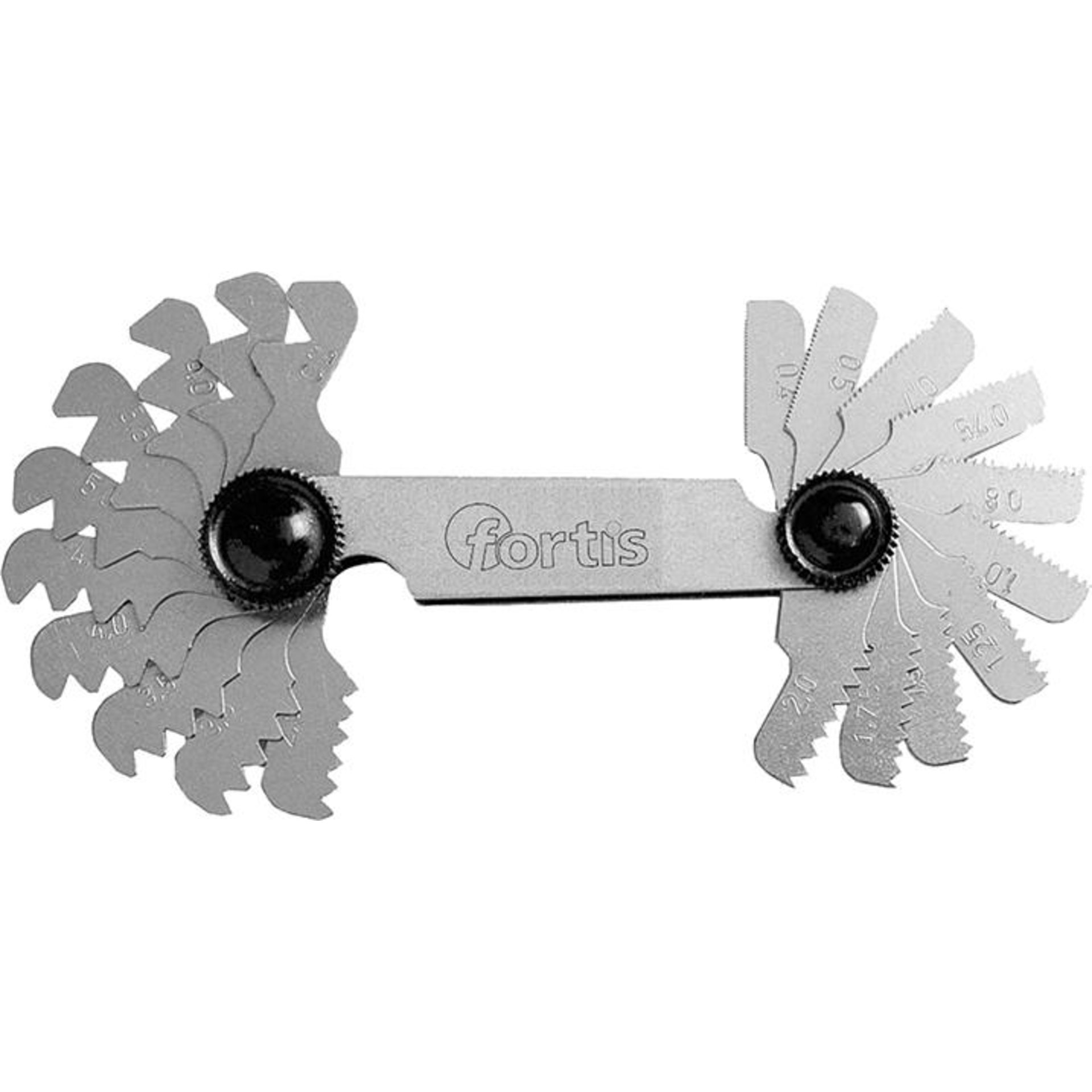 Gew.-Schablone 52 Blatt Metr./Ww. FORTIS