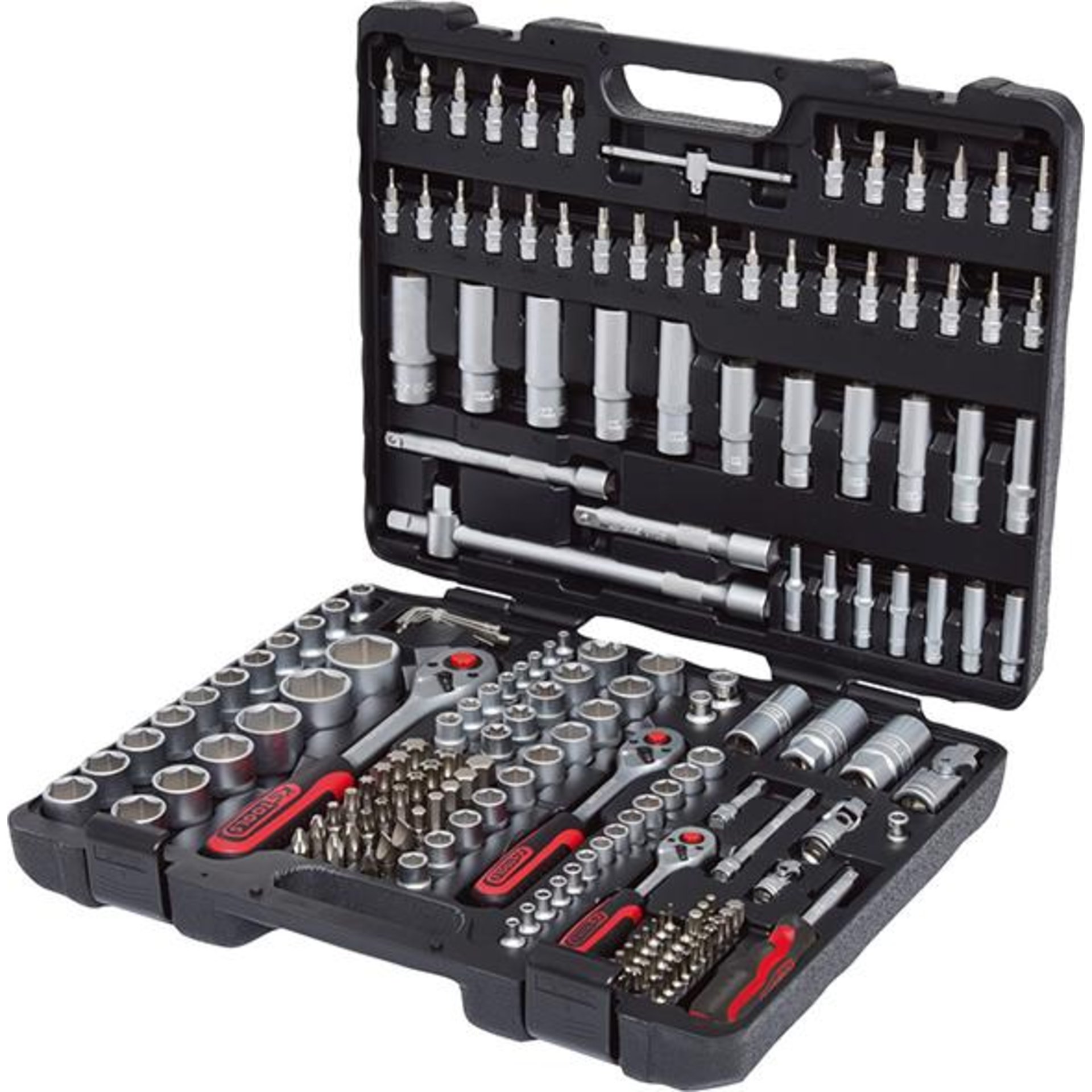 Steckschlüssel-Garnitur 1/4"+3/8"+1/2" 179-teilig KS Tools