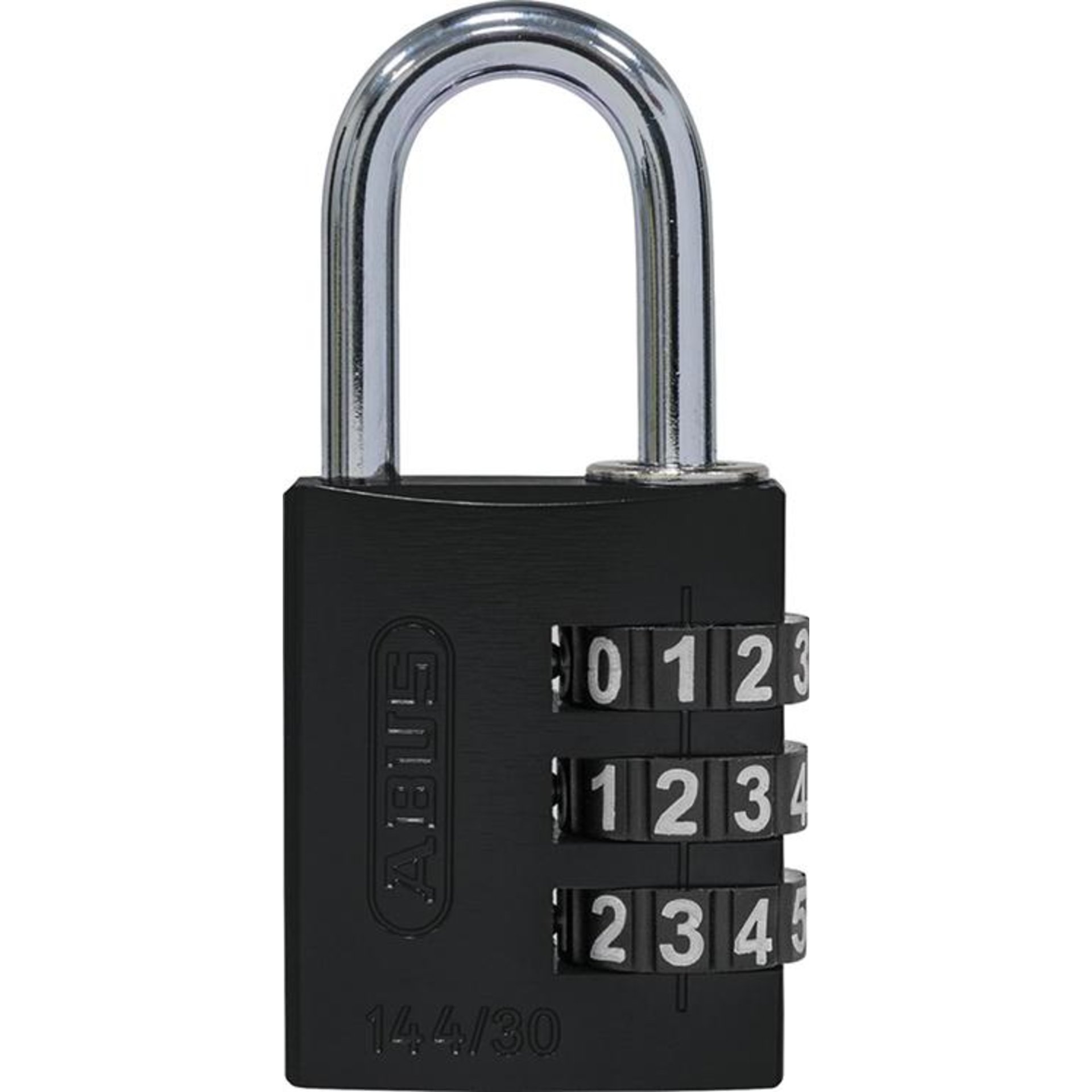 Zahlen-Hangschloss 144/30 schwarz Lock-Tag