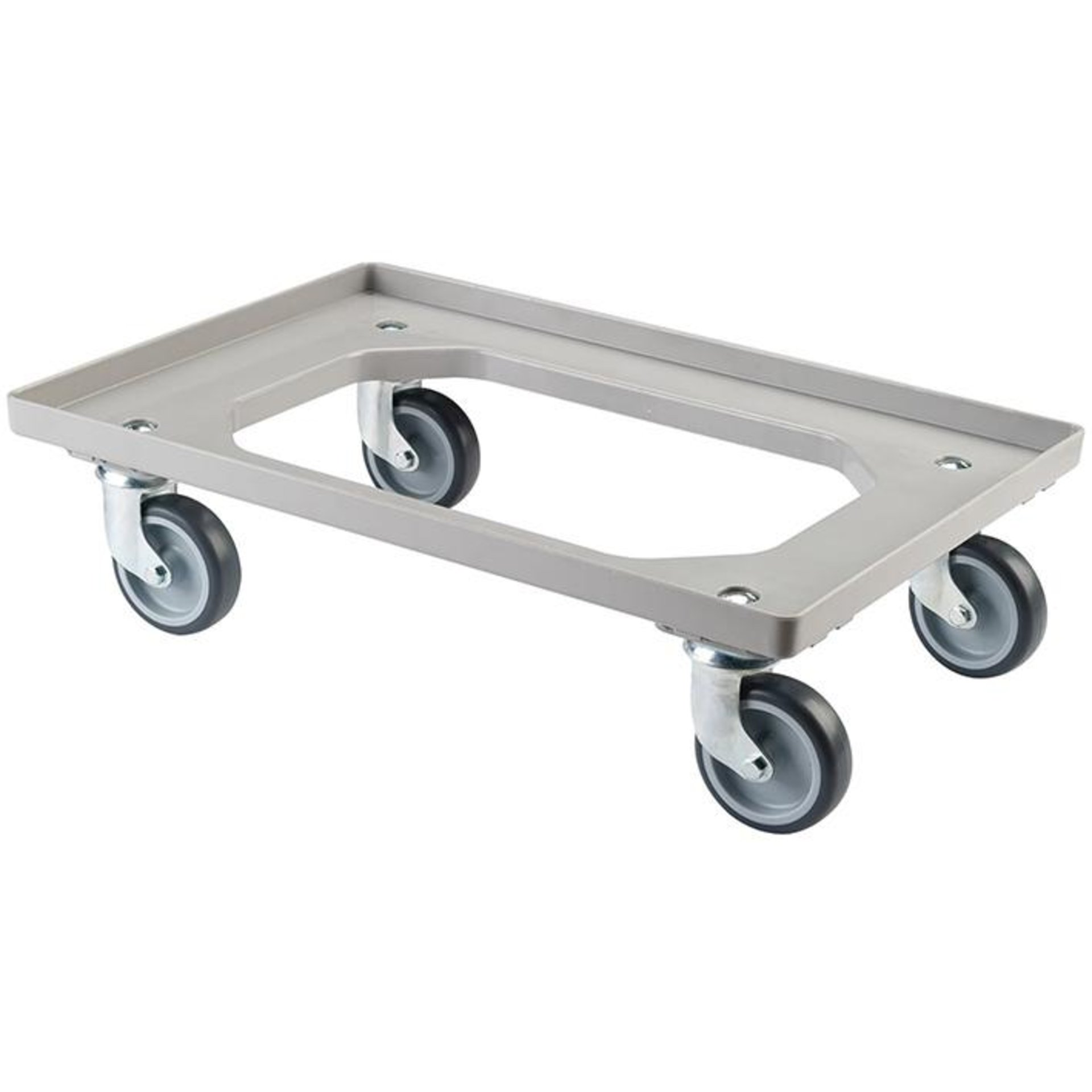Allzweckrollersammler mit Platte TPR, Grau, TK 250kg