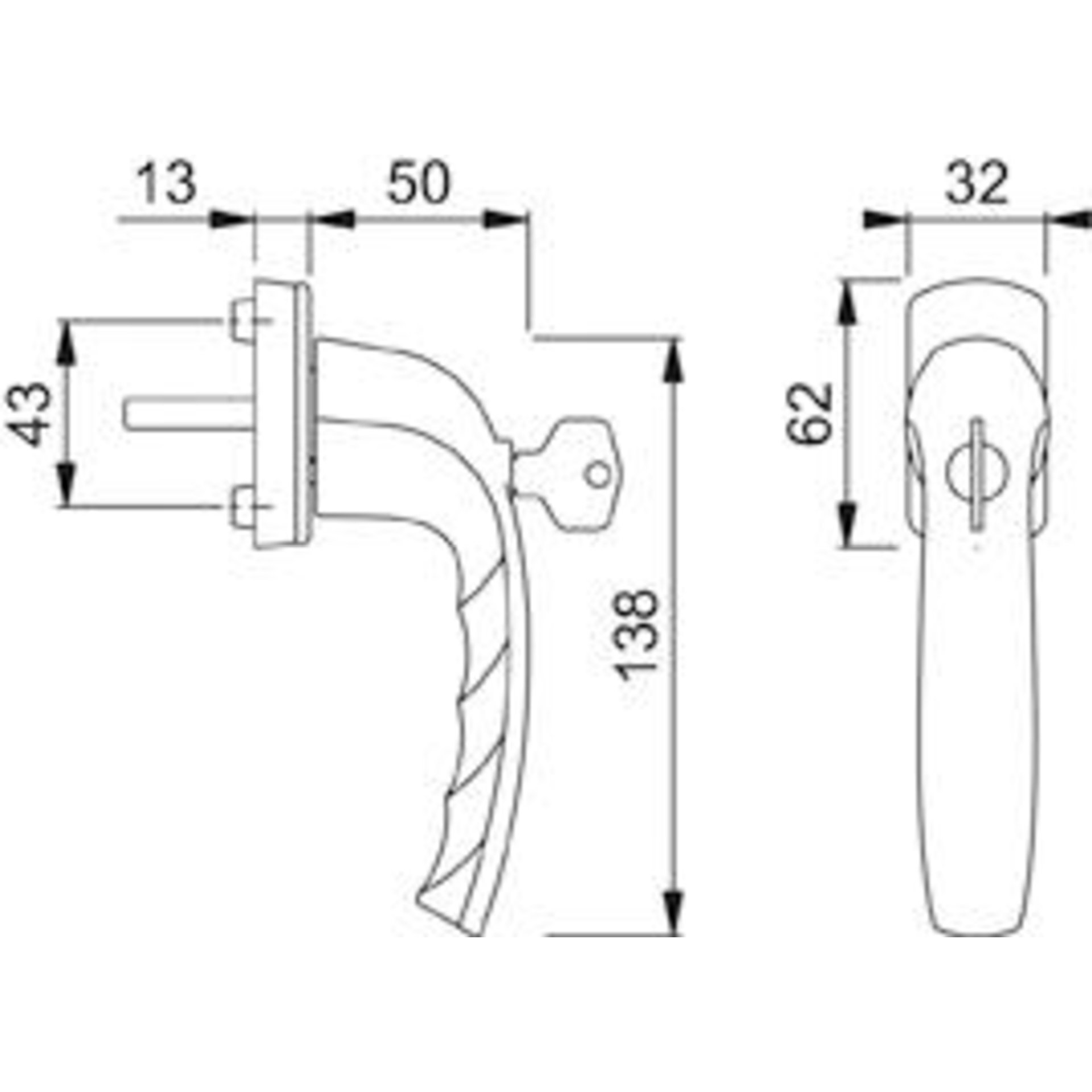 Fenstergr. abschliessb.F10810S/U10 100NM