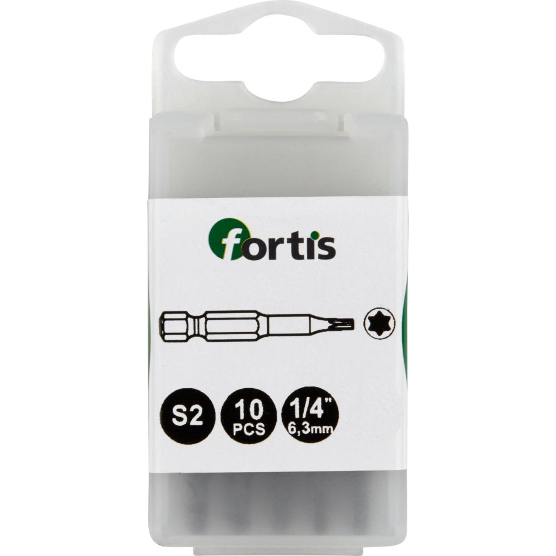 Bit zähhart 1/4" DIN3126 E6,3 T27x50mm 10er Pack FORTIS