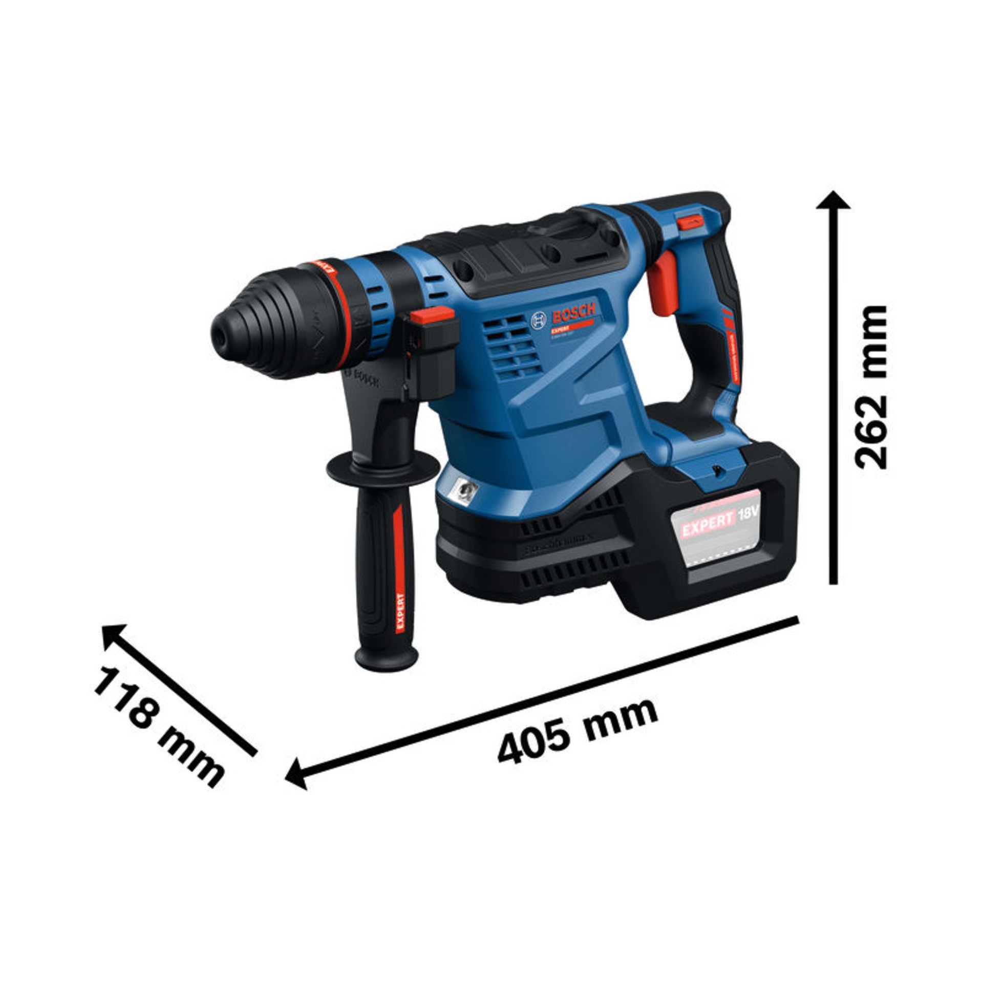 Akku-Bohrhammer mit SDS plus EXBH18V-32F, XL-BOXX