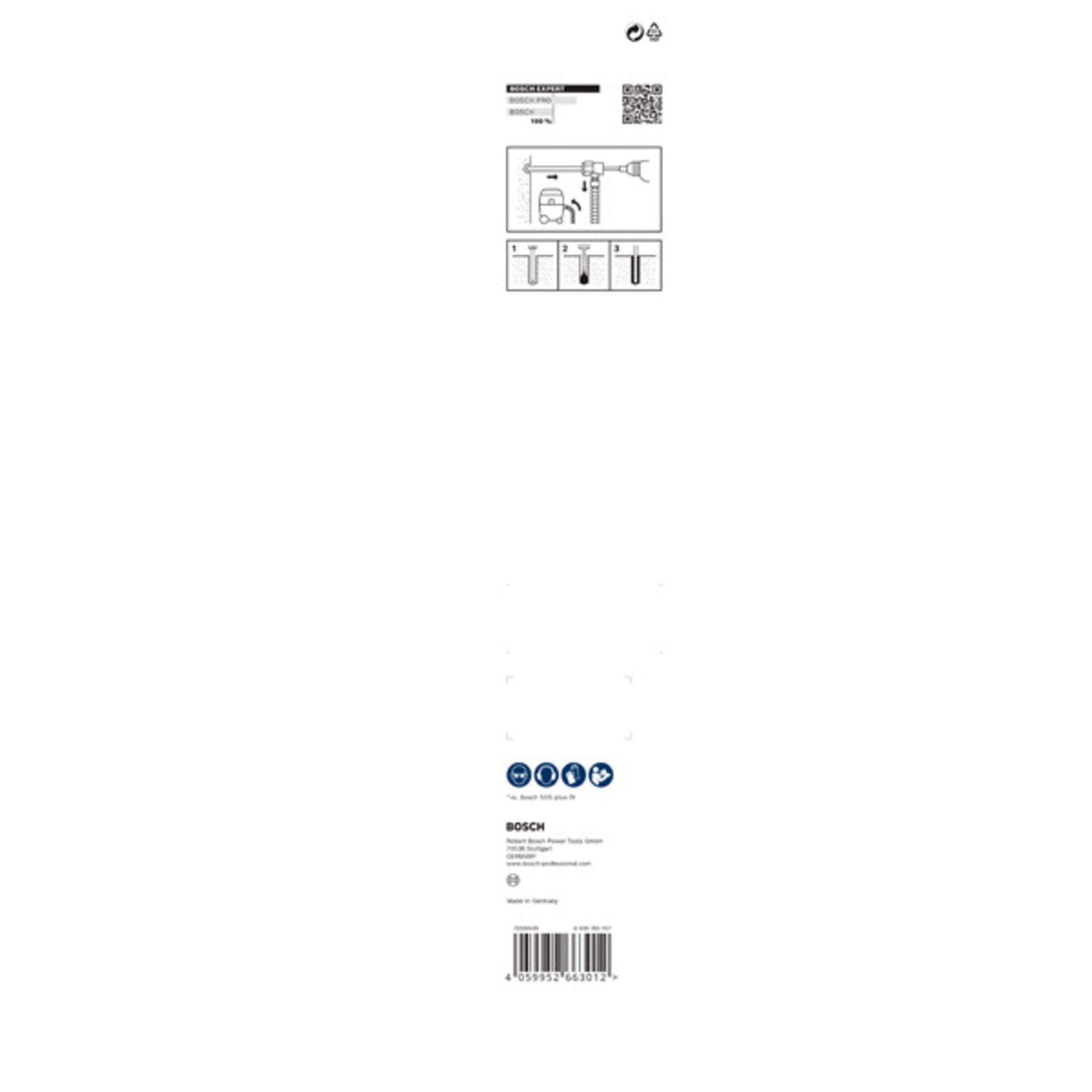 EXPERT SDS Clean plus-8X Hammerbohrer mit einem Anschluss, 14x400x550 mm