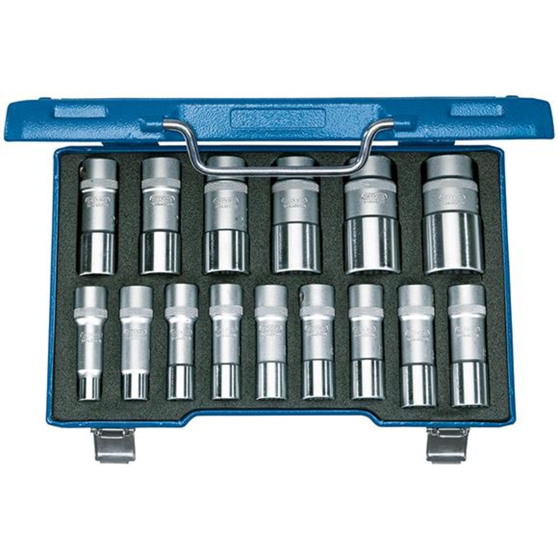 Steckschlüsseleinsatz- Satz 12-kant 1/2" 10-32mm15-teilig Gedore