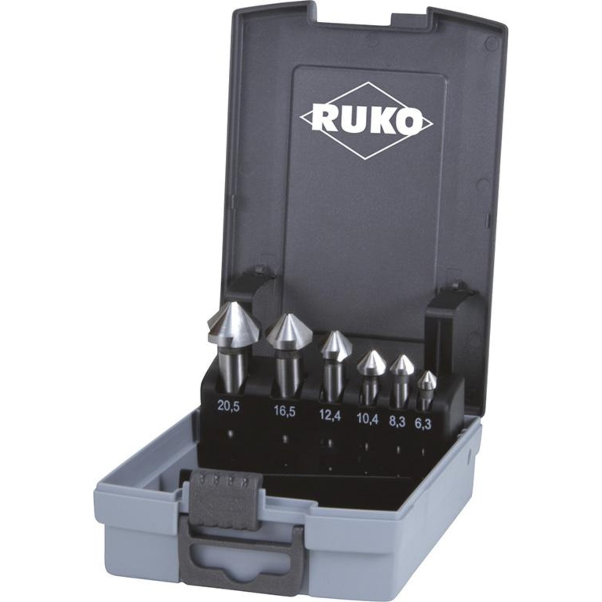 Kegelsenker-Satz DIN335C 90Grad HSS D.6,3-20,5mm Ku-Kassette RUKO