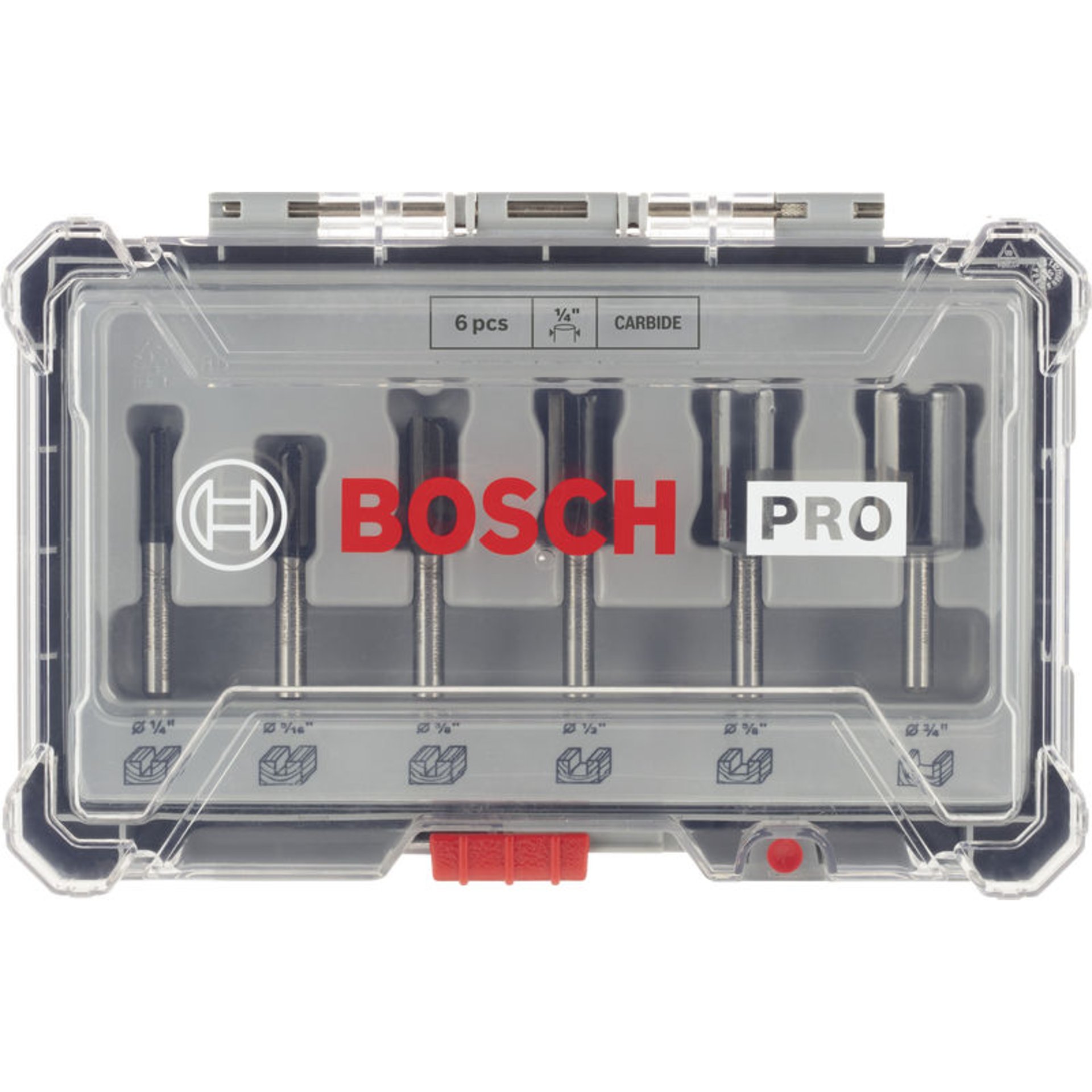 PRO Nutfräser- Set, Schaft 1/4", 6-tlg.