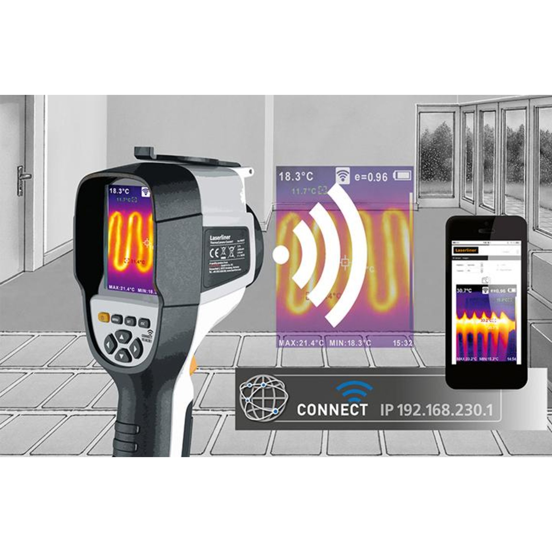 Wärmebildkamera ThermoCamera Connect Laserliner