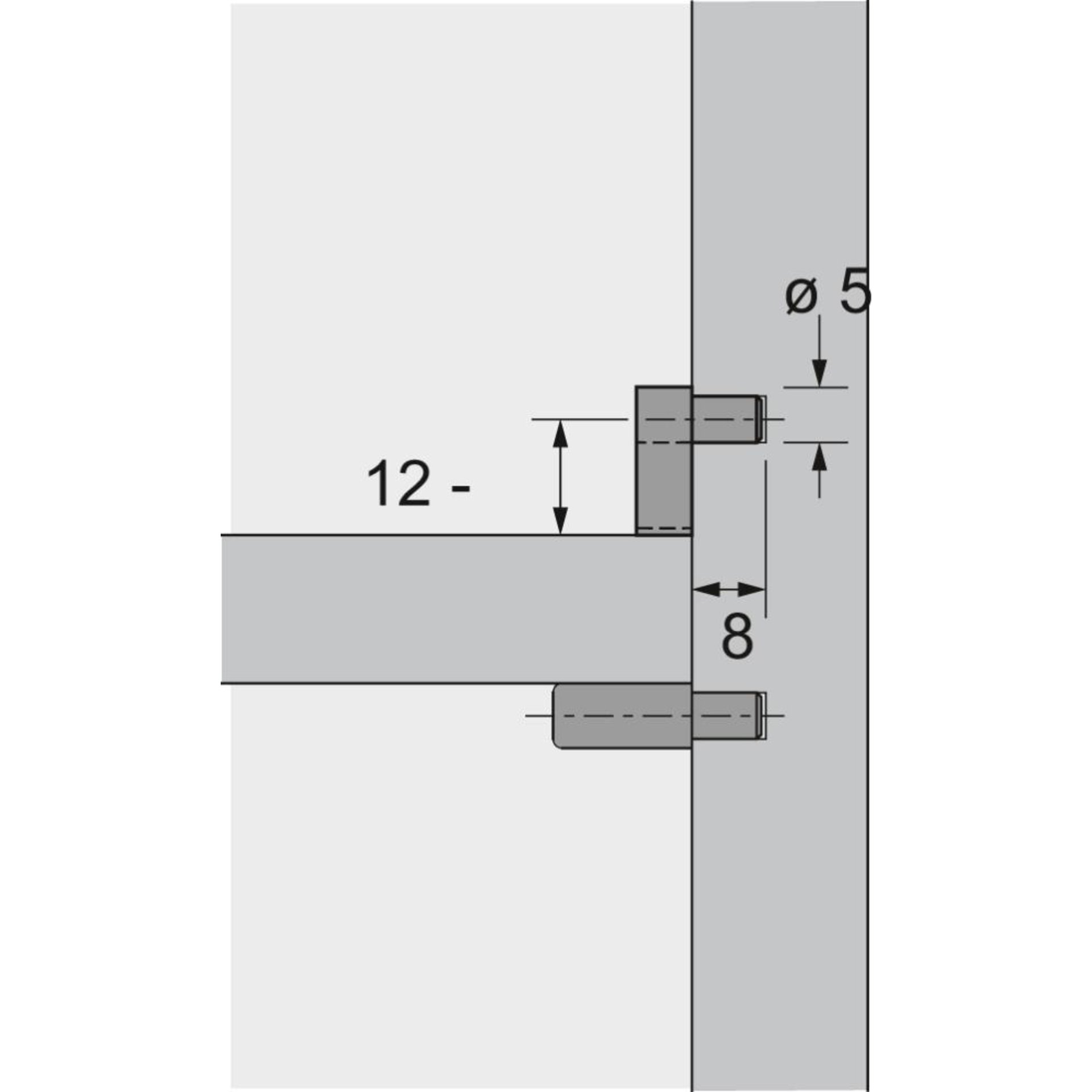 Fachbod.sich.,63549,Zapf.5mm,glasklar Hettich
