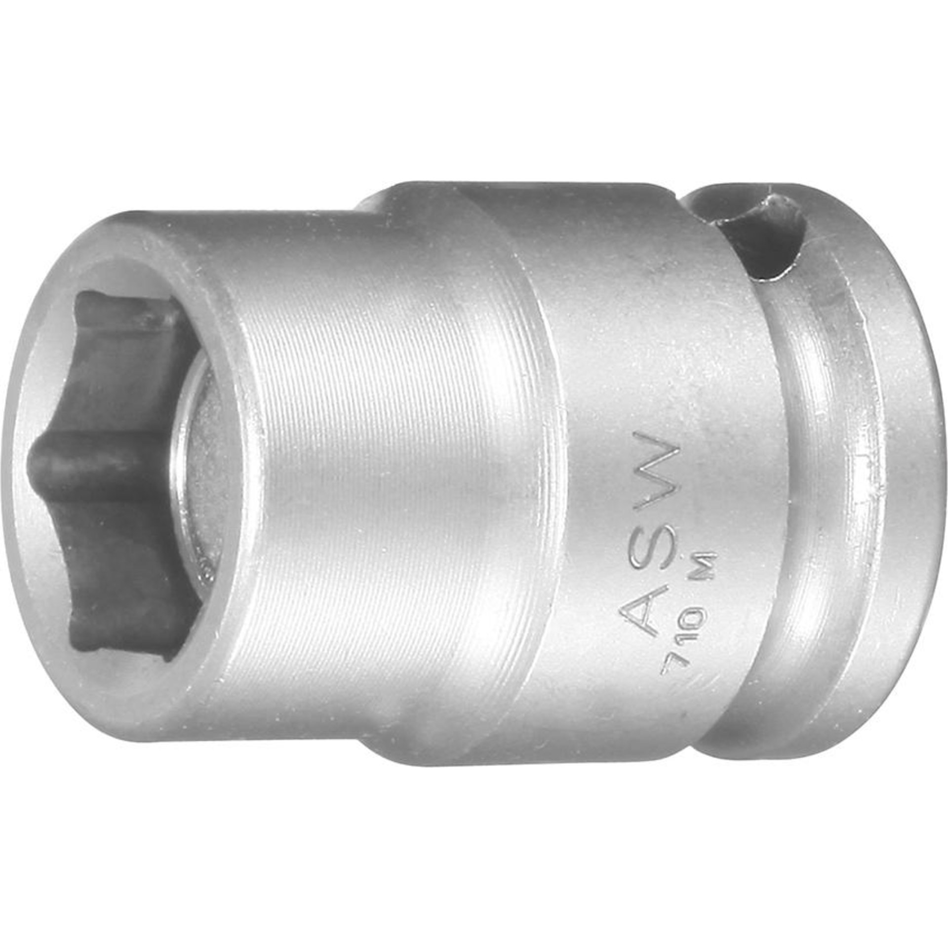 Kraft- Steckschlüsseleinsatz mit Magnet 3/8" 15mm ASW
