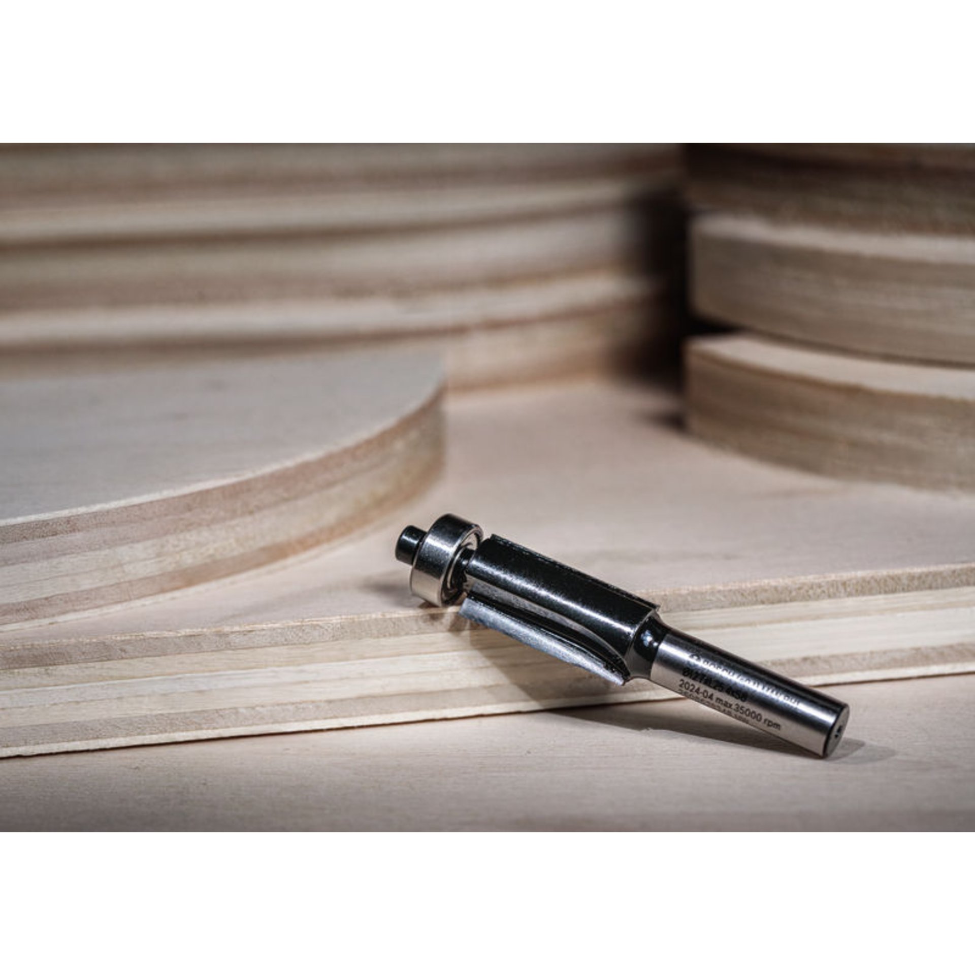 PRO Bündigfräser mit unterem Kugellager, D 1/2", L 1", S 1/4"