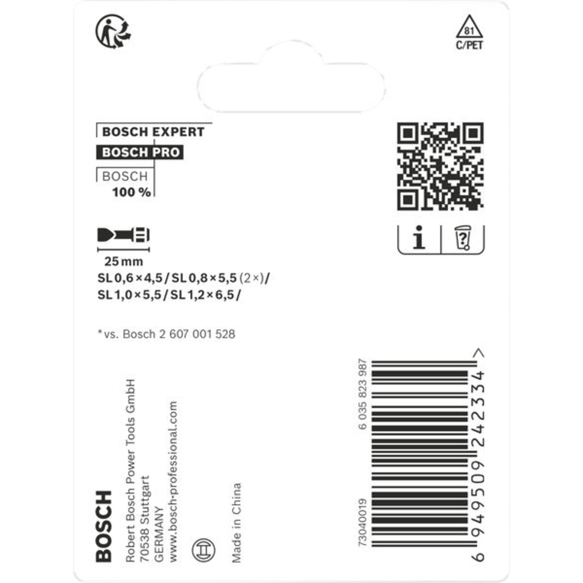 PRO SL Impact Bit Set, 25 mm, 5-tlg