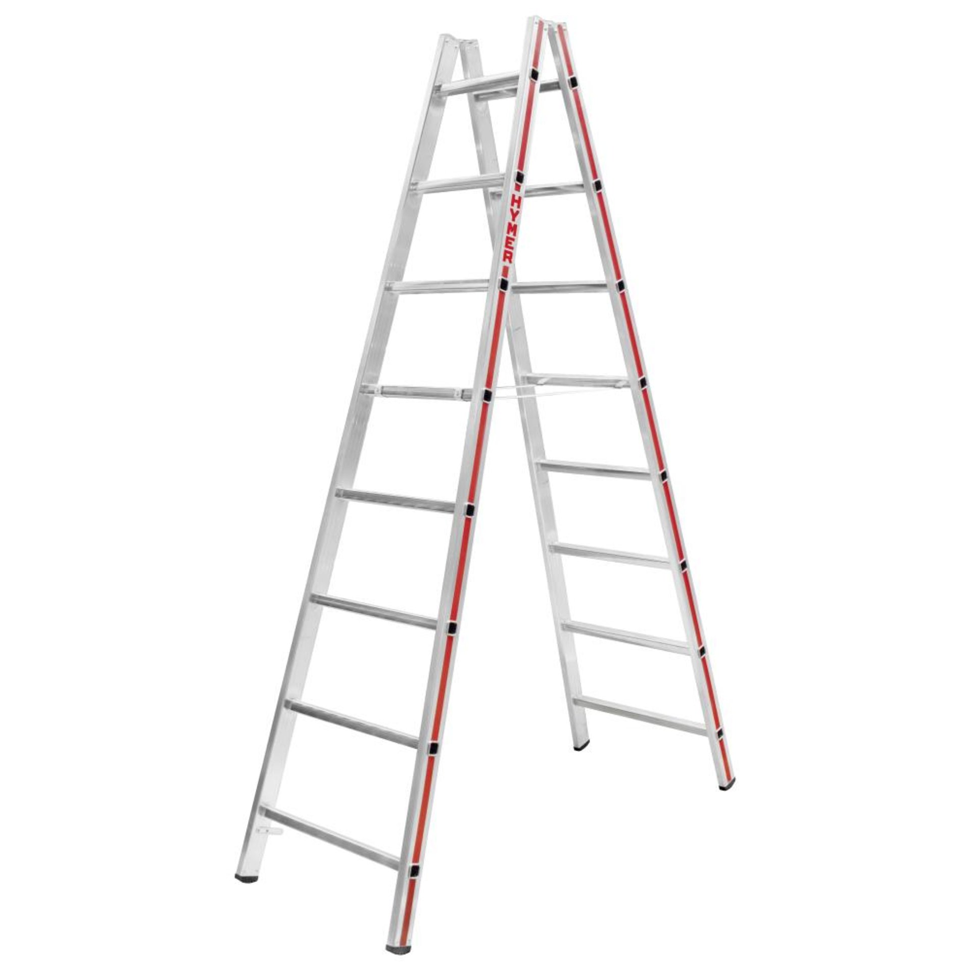 Sprossenstehleiter beids.2x8 Sprossen AH 3,05m