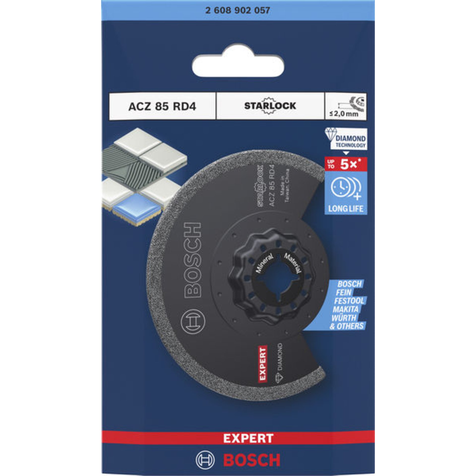 EXPERT ACZ 85 RD4 Grout Segment Blade, 85 mm