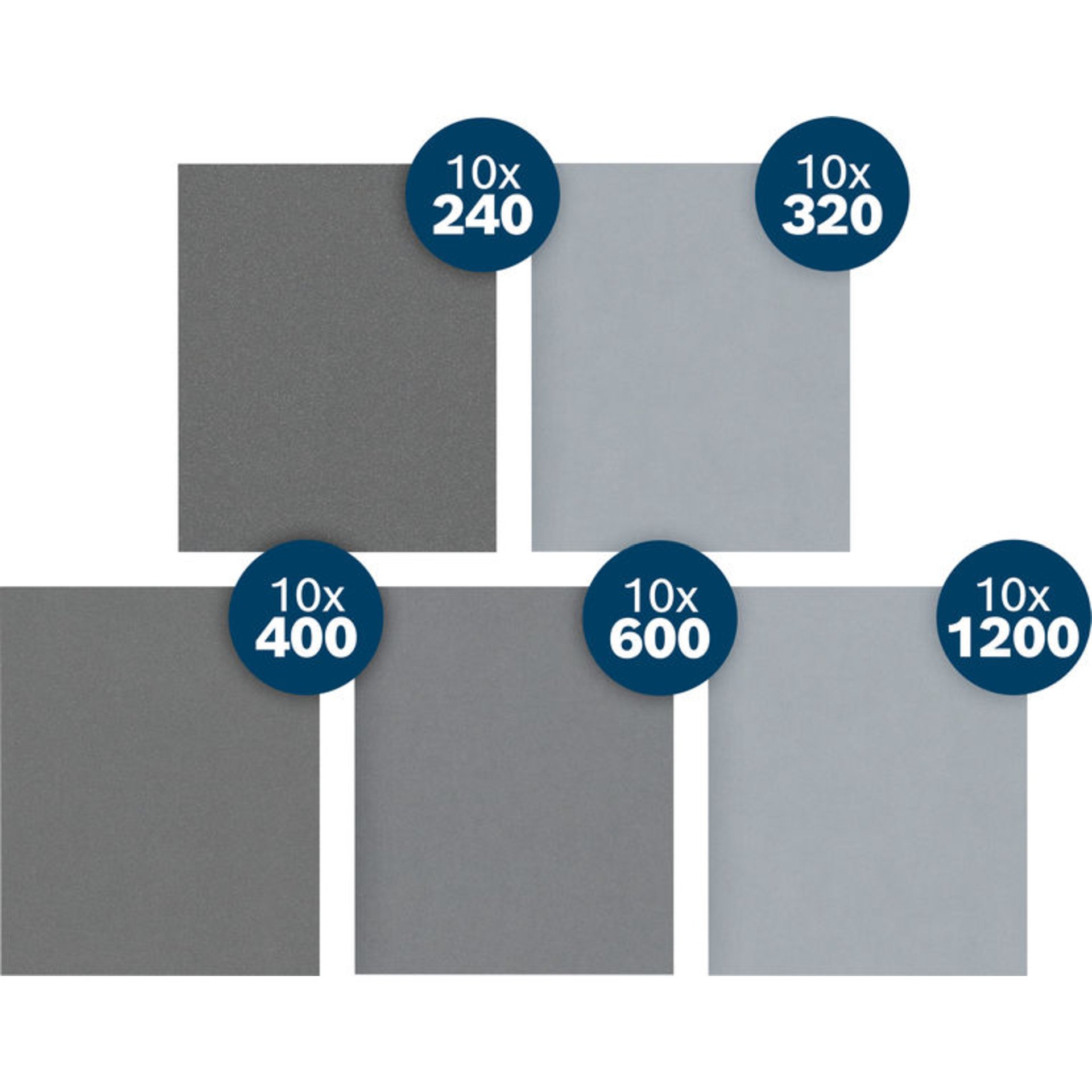 PRO C355 Schleifblatt, 230 x 280 mm, K240/320/400/600/1.200, 50 Stk.