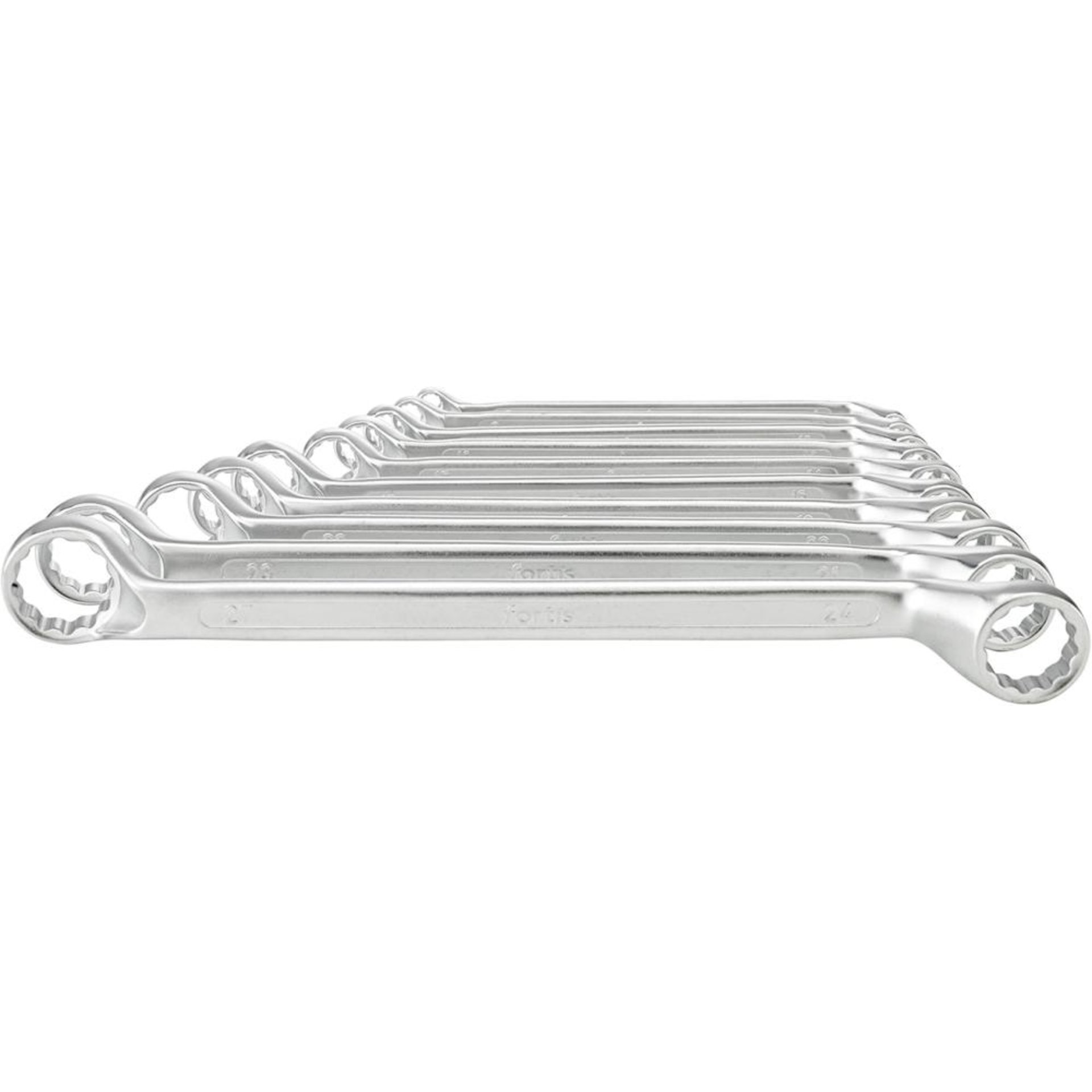 Doppelringschlüssel-Satz DIN838 6-27mm 10-teilig in Karton FORTIS