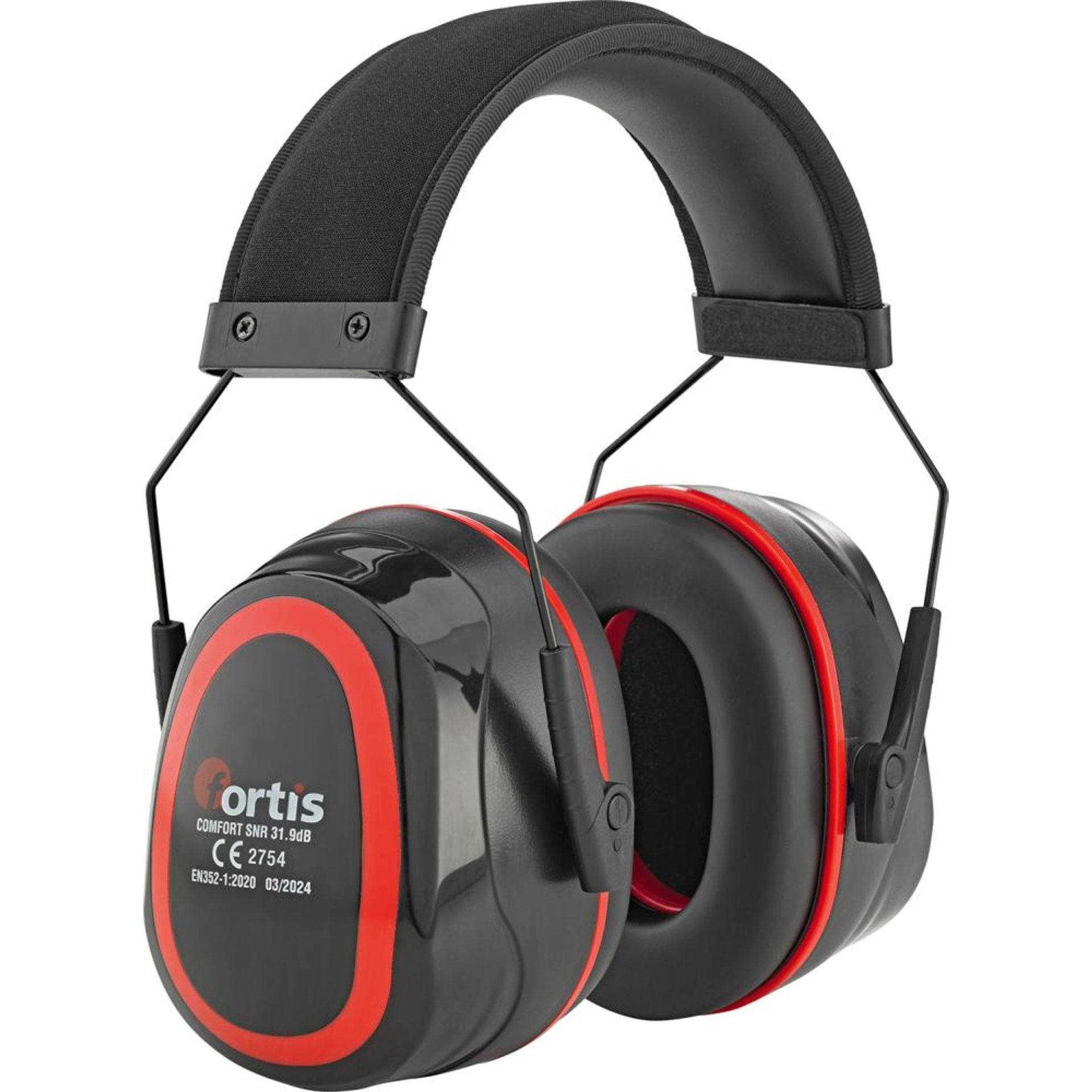 Kapselgehörschutz 31dB EN 352-1 Rot FORTIS