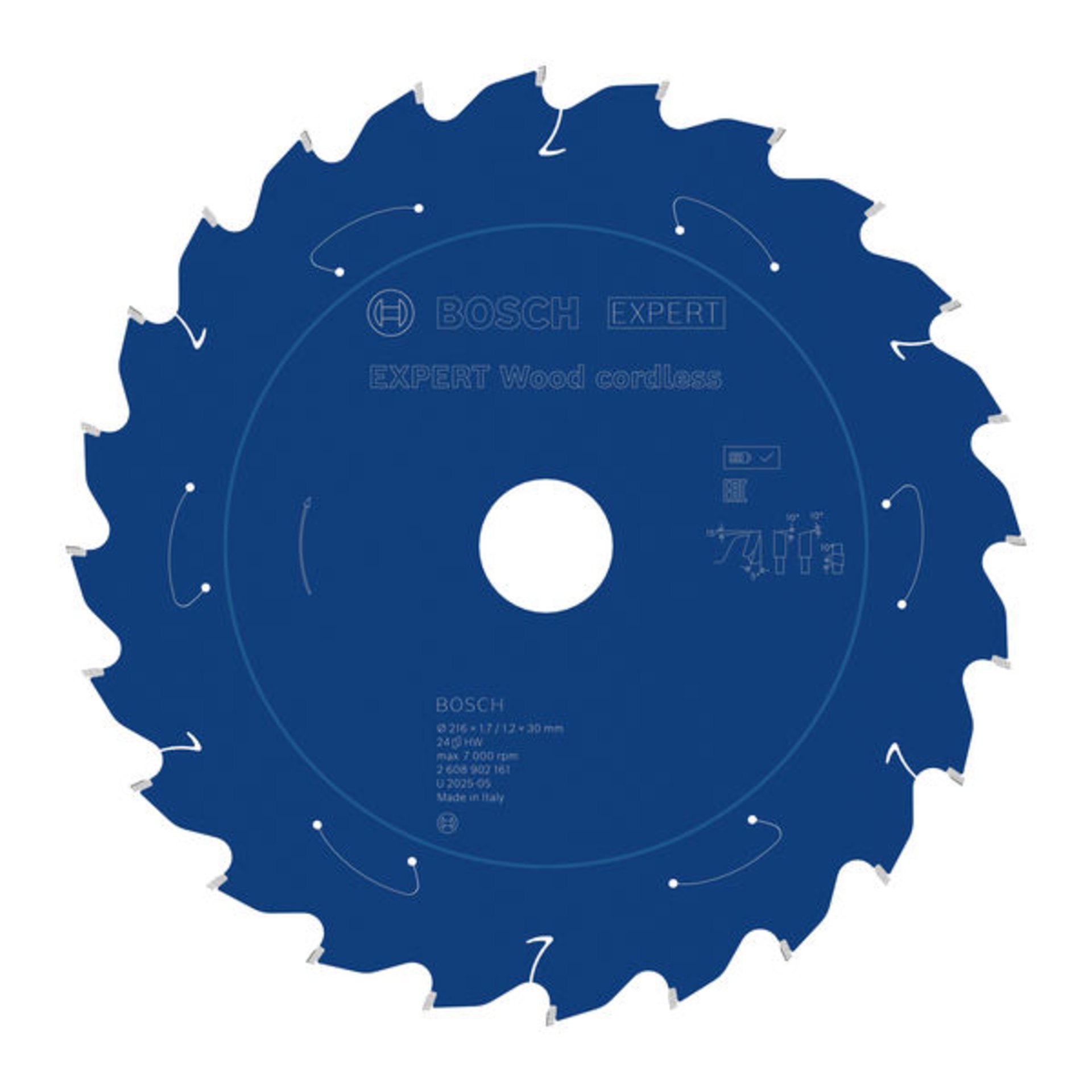 EXPERT Wood Kreissägeblatt, 216x1,7x30 mm, Z24, Zahnwinkel 5°