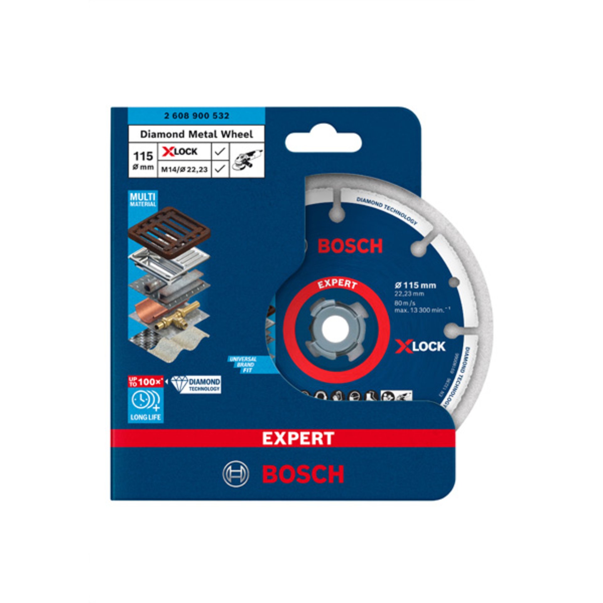 EXPERT Diamond Metal Wheel Trennscheibe, X-LOCK, 115x22,23 mm