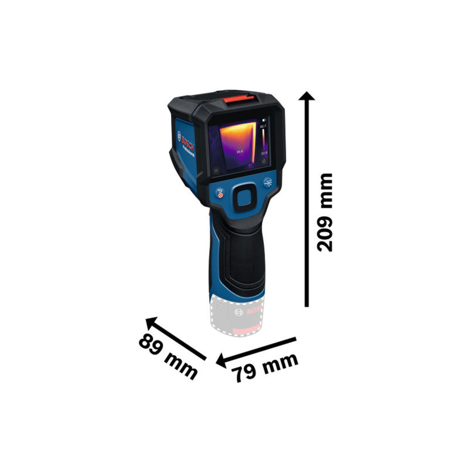 Wärmebildkamera GTC 12V-450-13, AA1 Alkaline Akku-Adapter, 4 x 1,5 Batterie (AA)