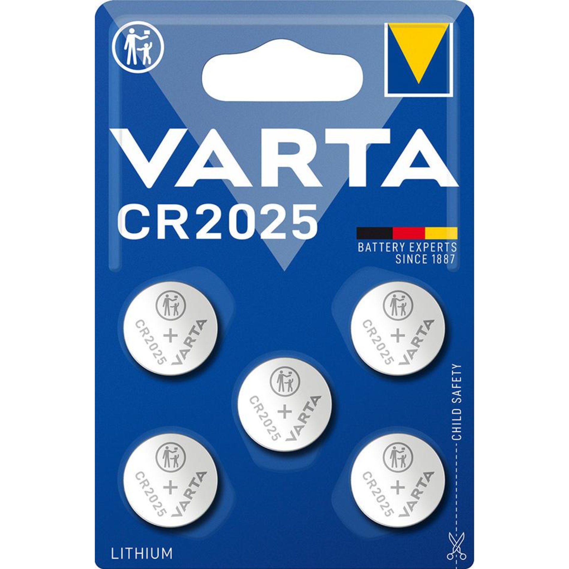 Batt.ELECTRO.CR2025 5er Blister VARTA