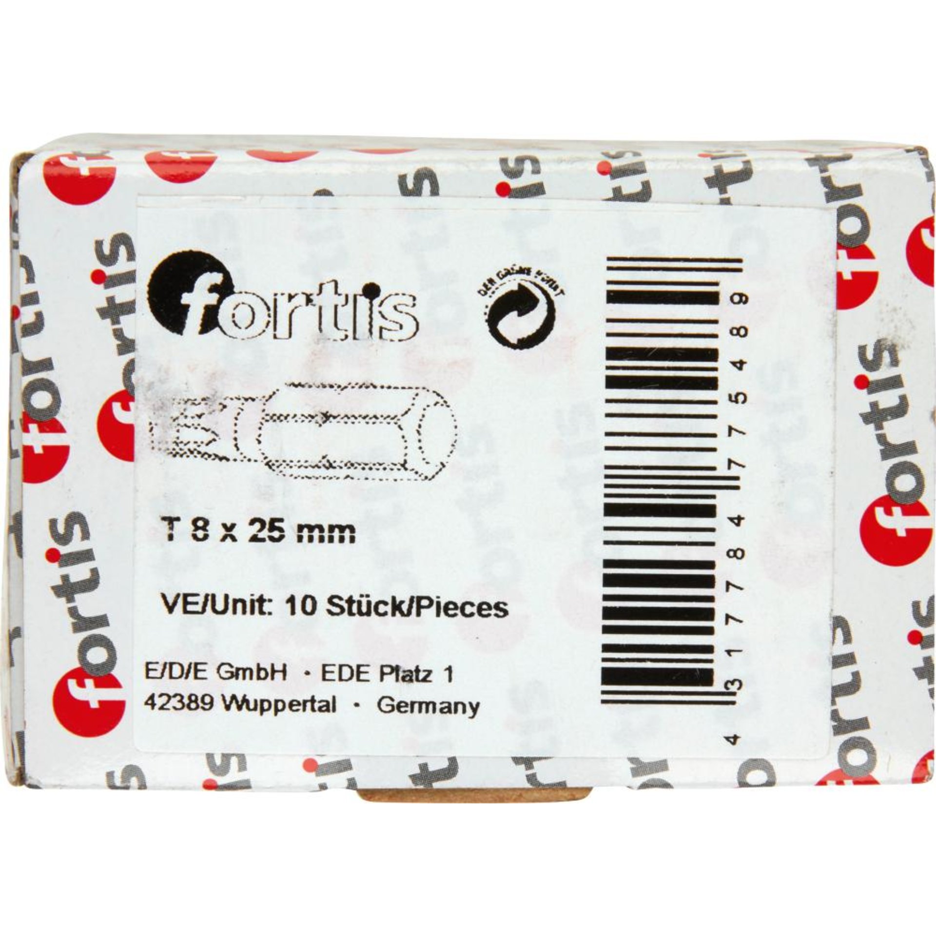 Bit zähhart 1/4" DIN3126 C6,3 T8x25mm 10er Pack FORTIS