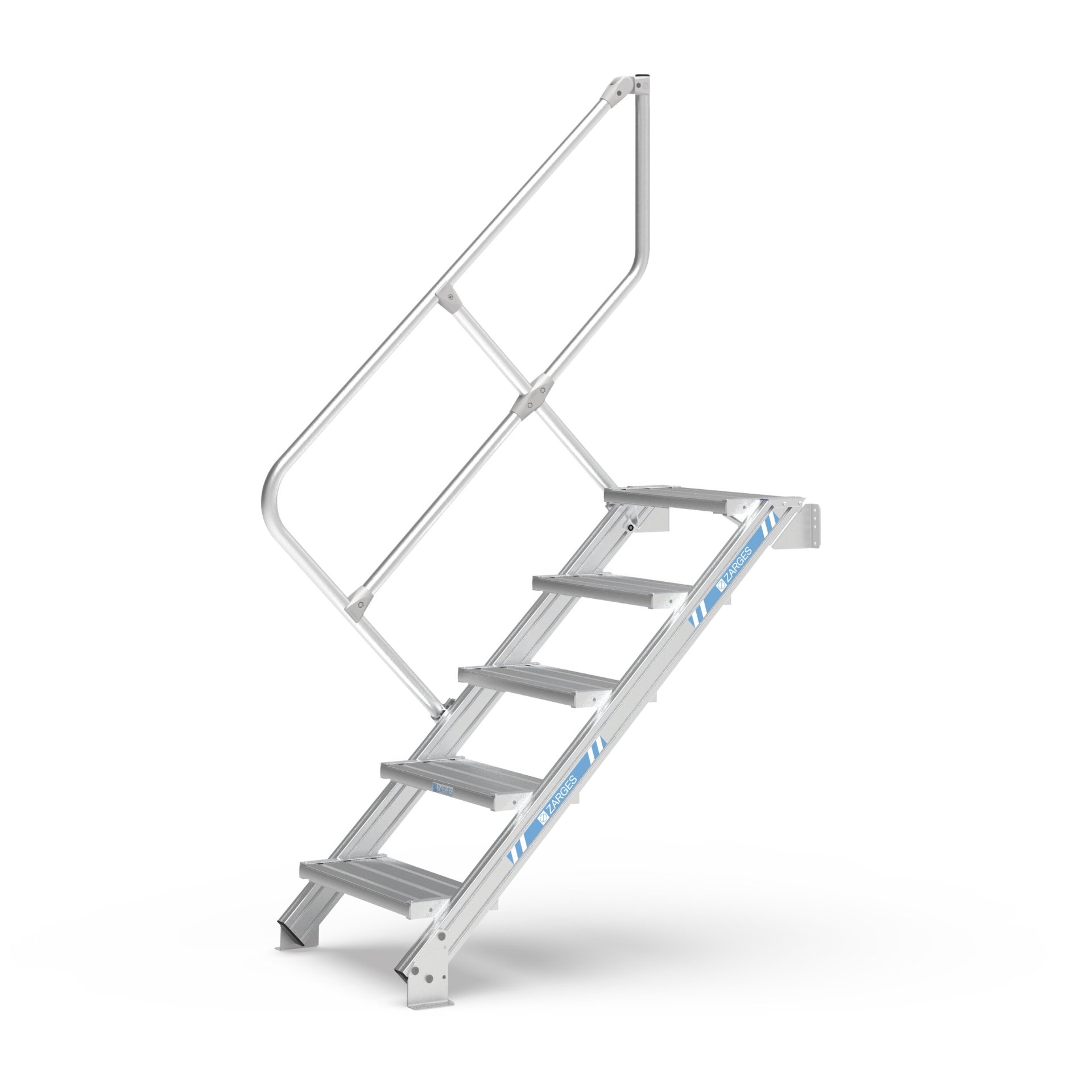 LM-Treppe 45° 11 Stufen, 1000 mm breit, Höhe 2,36 m