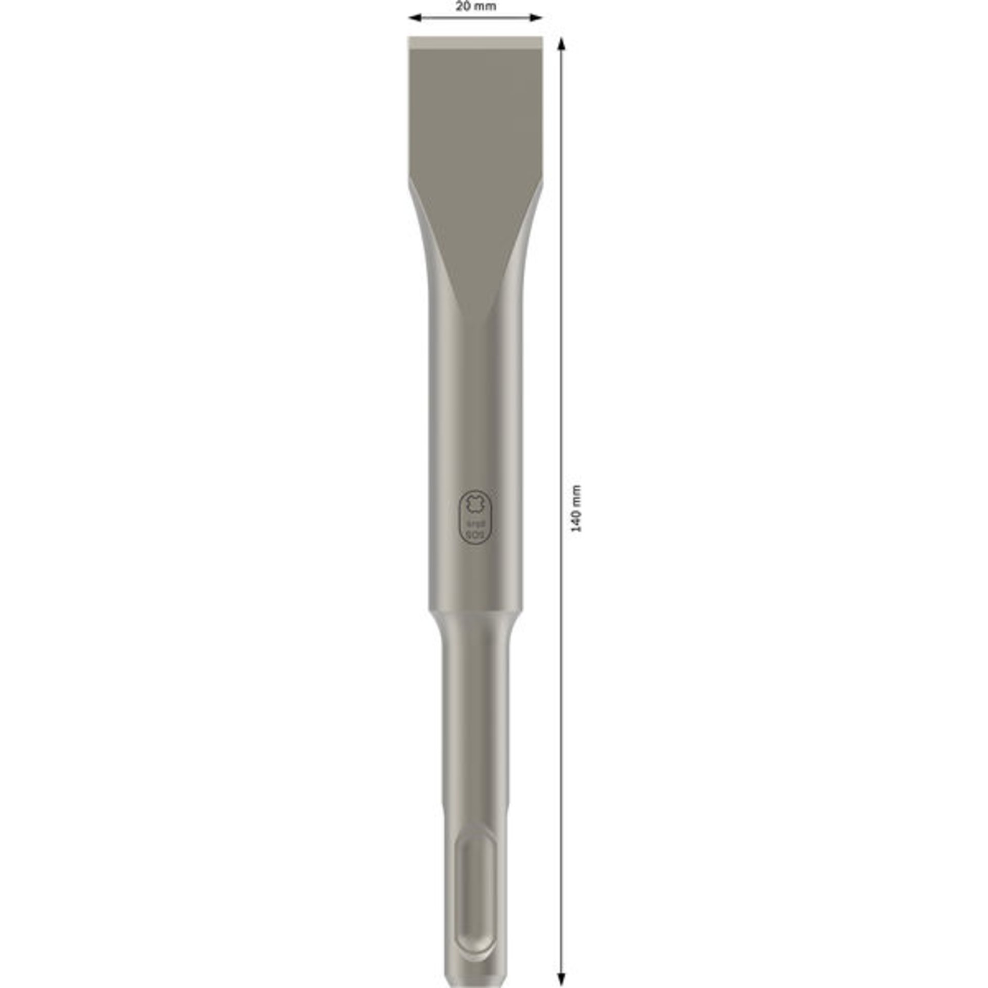PRO SDS plus-4C Flachmeißel, 20 x 140 mm