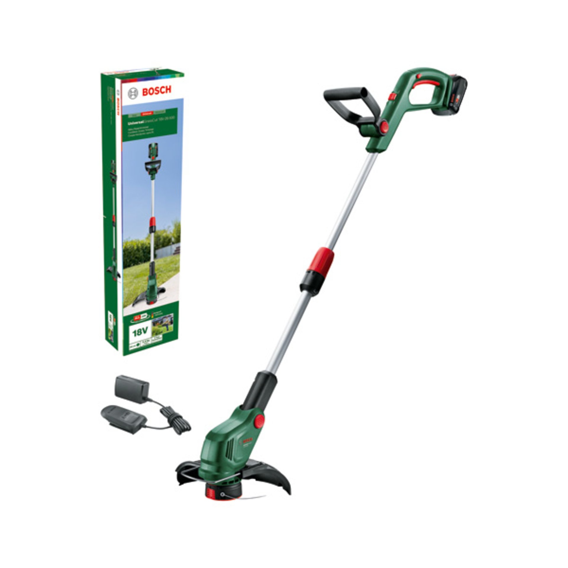 Akku-Rasentrimmer UniversalGrassCut 18V-26-500, 1 x Akku PBA 18V 2.0Ah