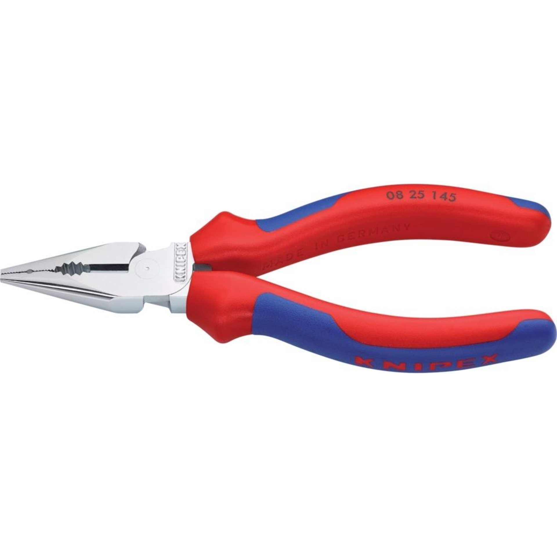 Spitz-Kombinationszange verchromt mit Mehrkomponenten-Griffen 145mm KNIPEX